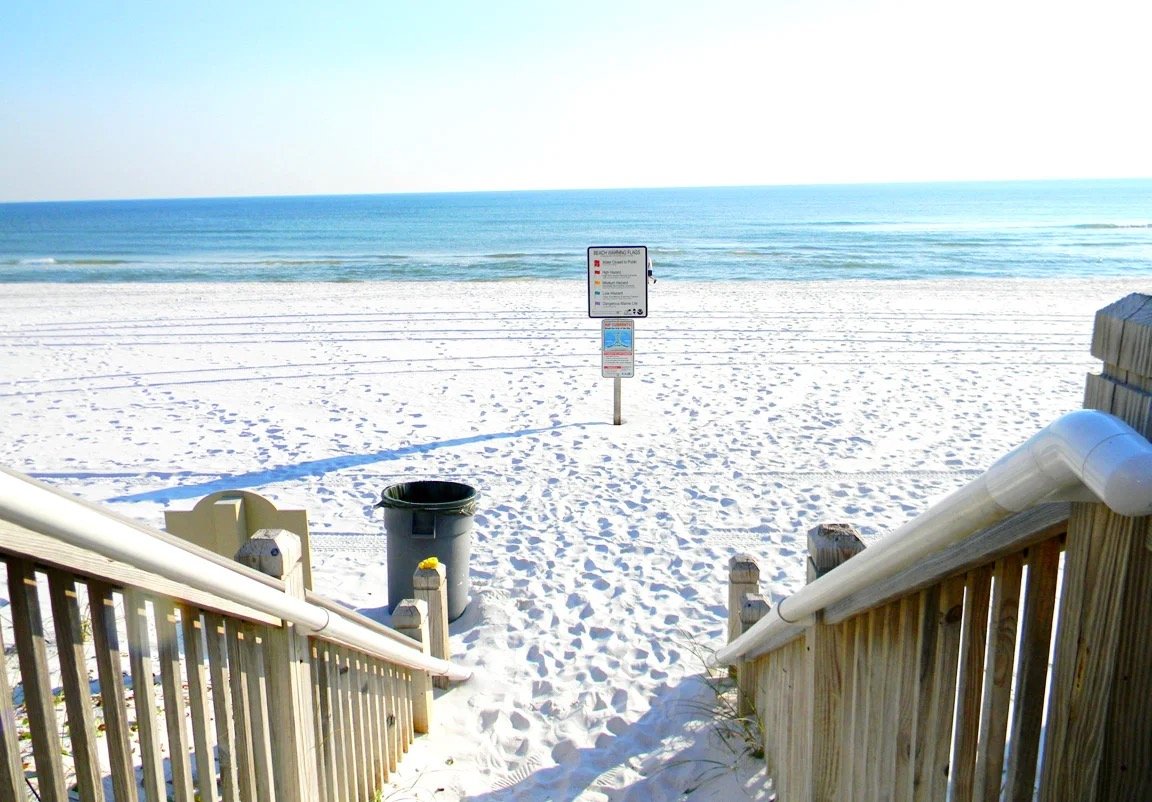 Direct beach access