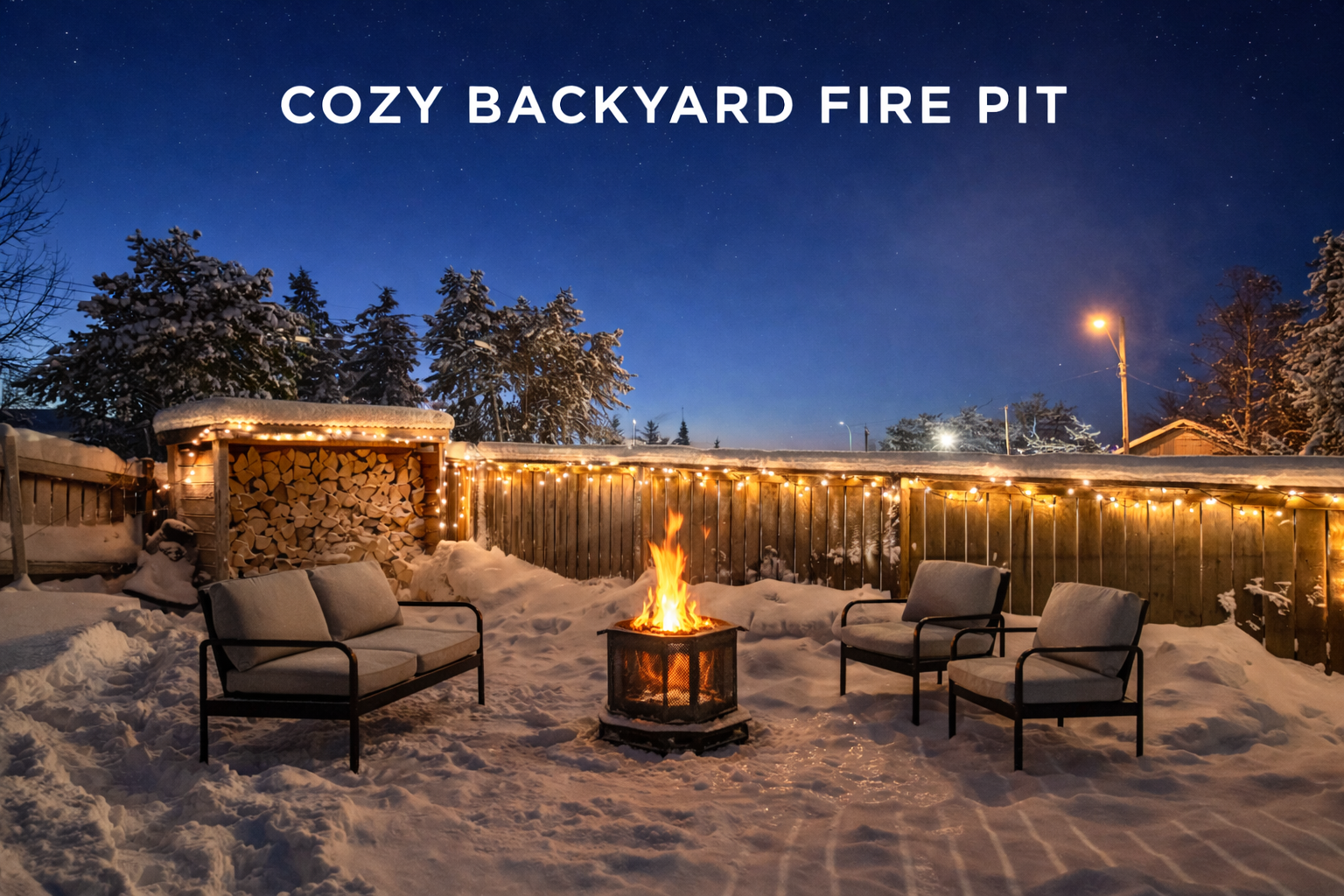 Cozy Backyard Fire Pit
Relax outdoors with a private fire pit, comfortable seating, and a peaceful northern atmosphere.