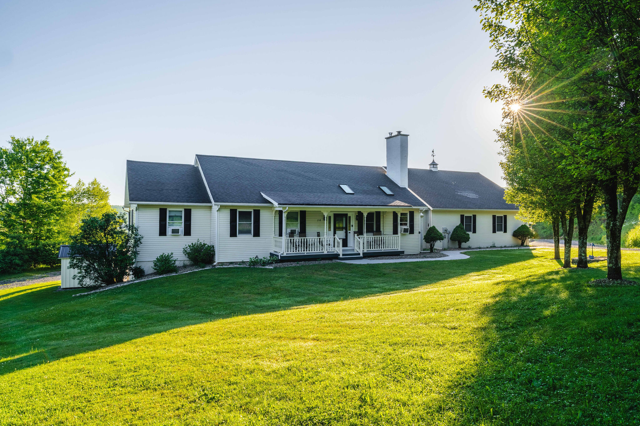 🏡 Modern farmhouse perched on 23 private hilltop acres in Potter County.
