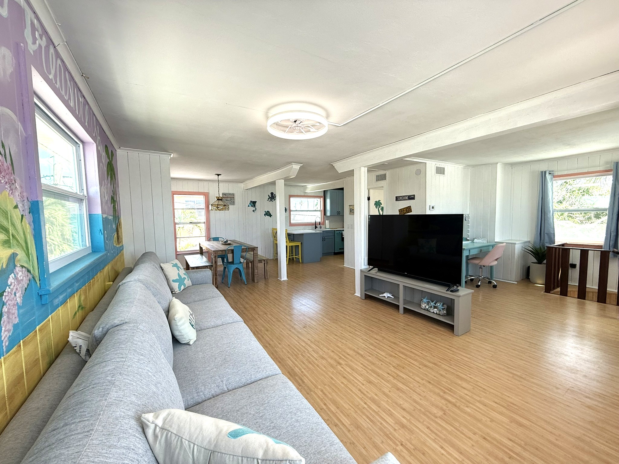 Living Room with 65" TV