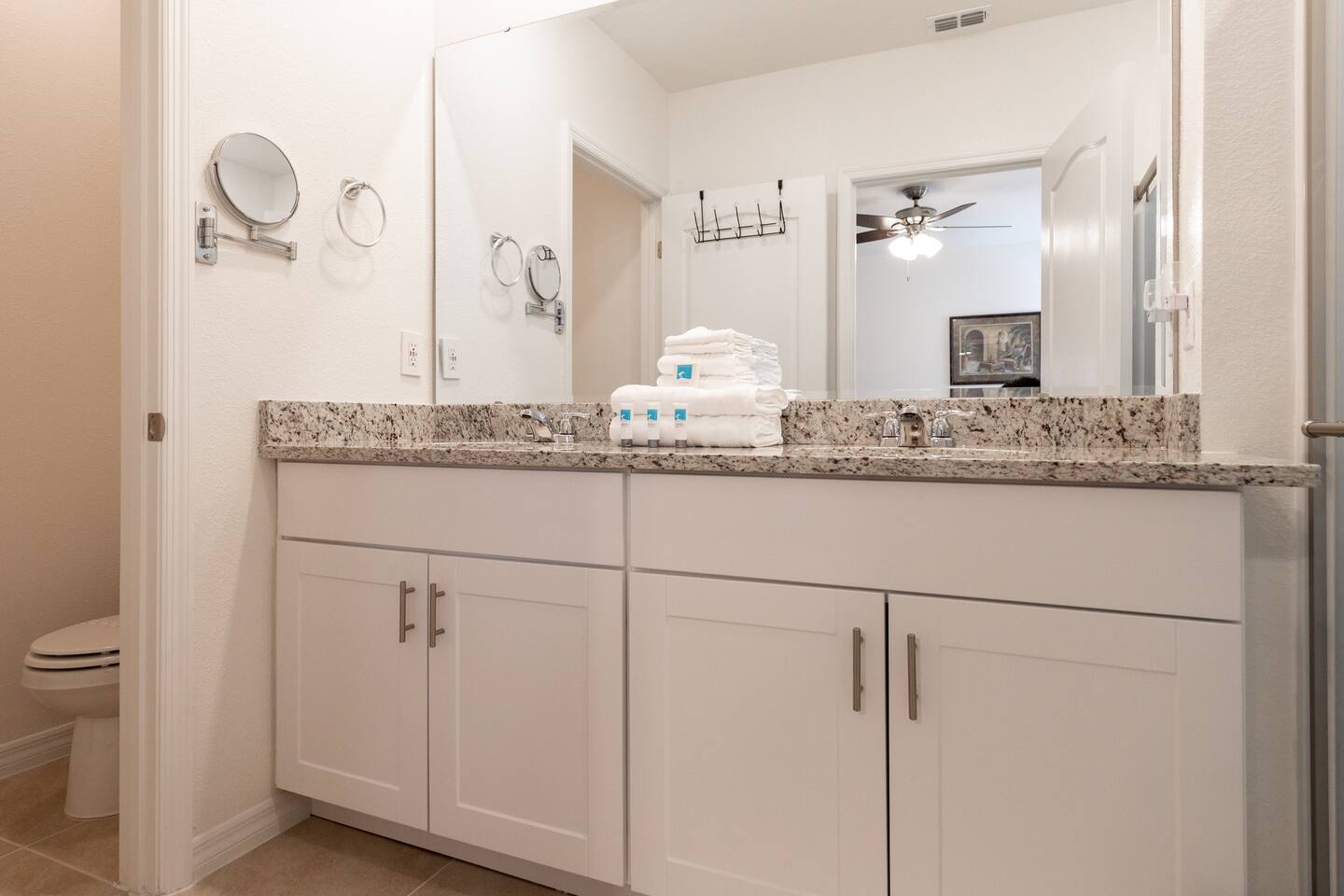 Upstairs bathroom near game room. 