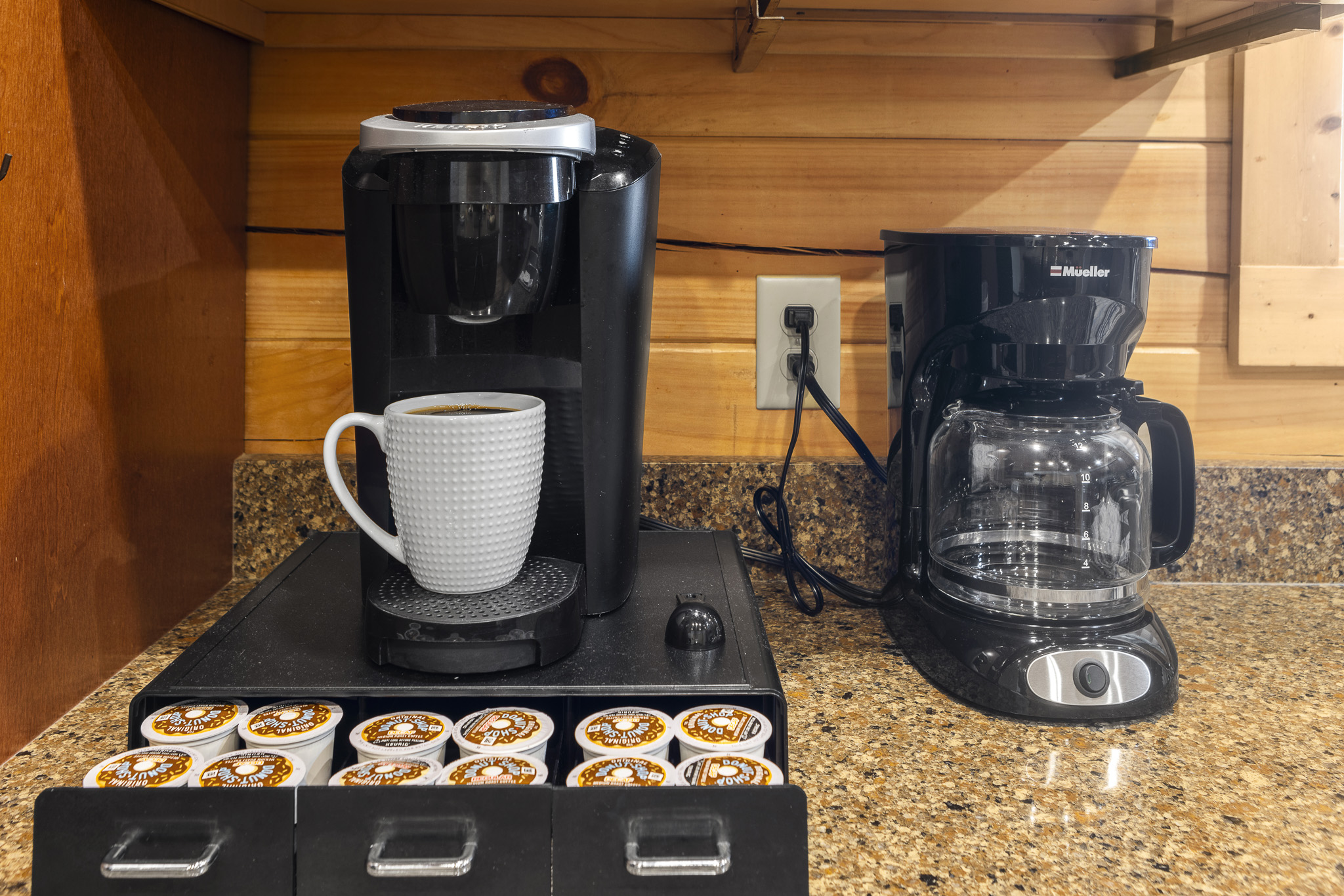 Coffee Nook: Brew your morning magic with a stylish setup and delightful flavors waiting!