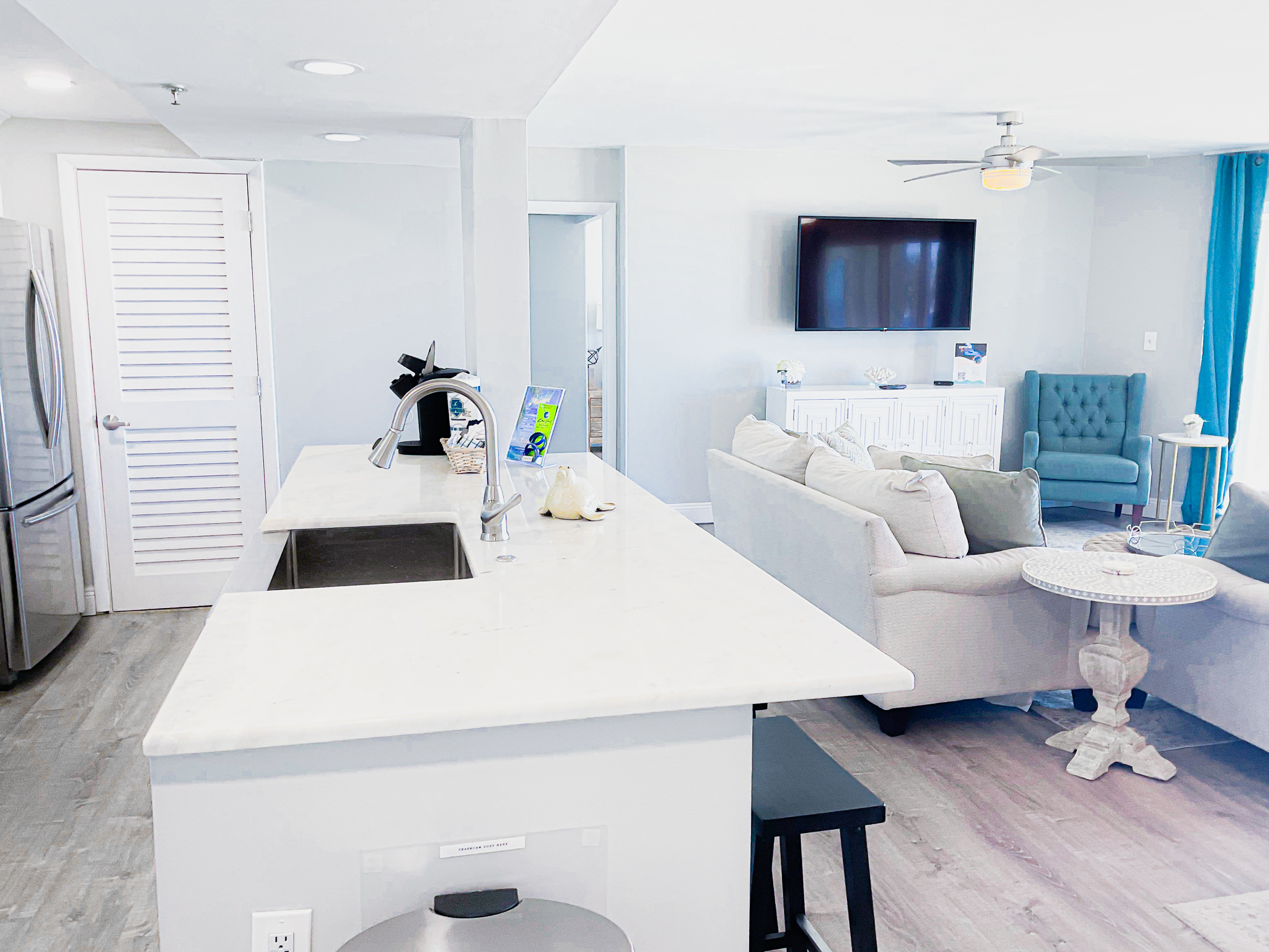 Kitchen and Living Room