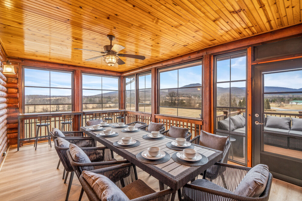 Spacious dining space so everyone can eat, relax, and hang out together.