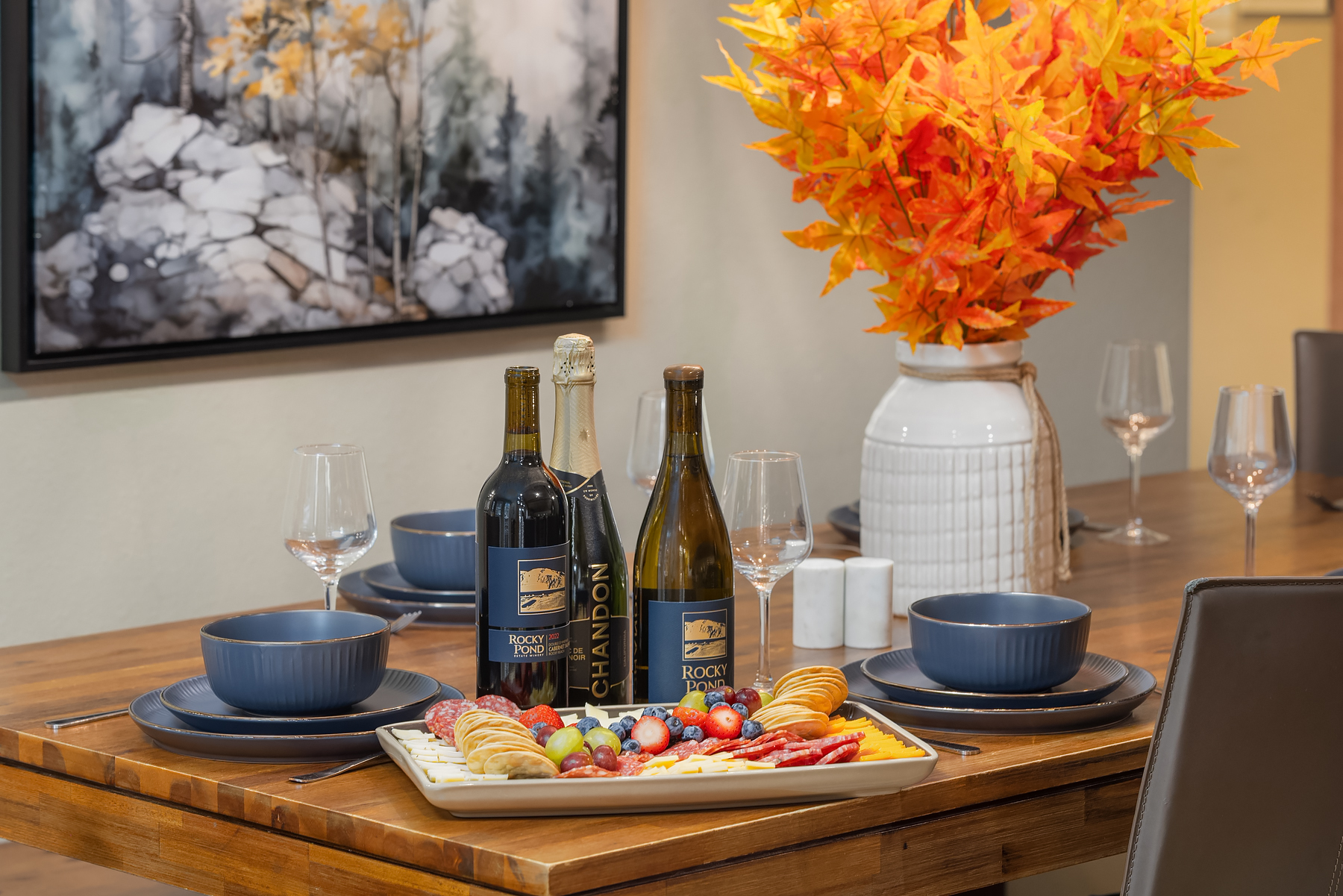 Dining table seats 8