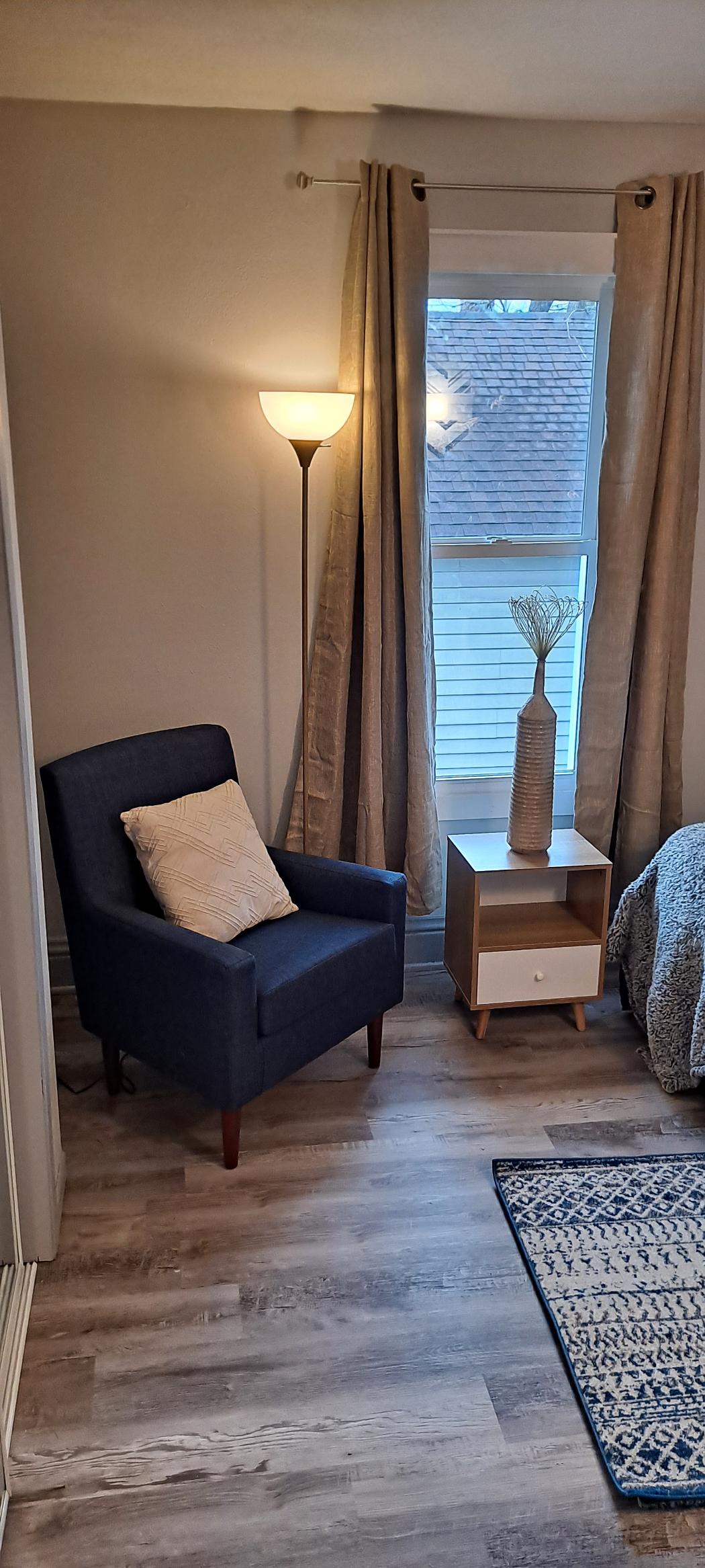 Elegant and cozy—relax in this stylish living space after a day of adventure.