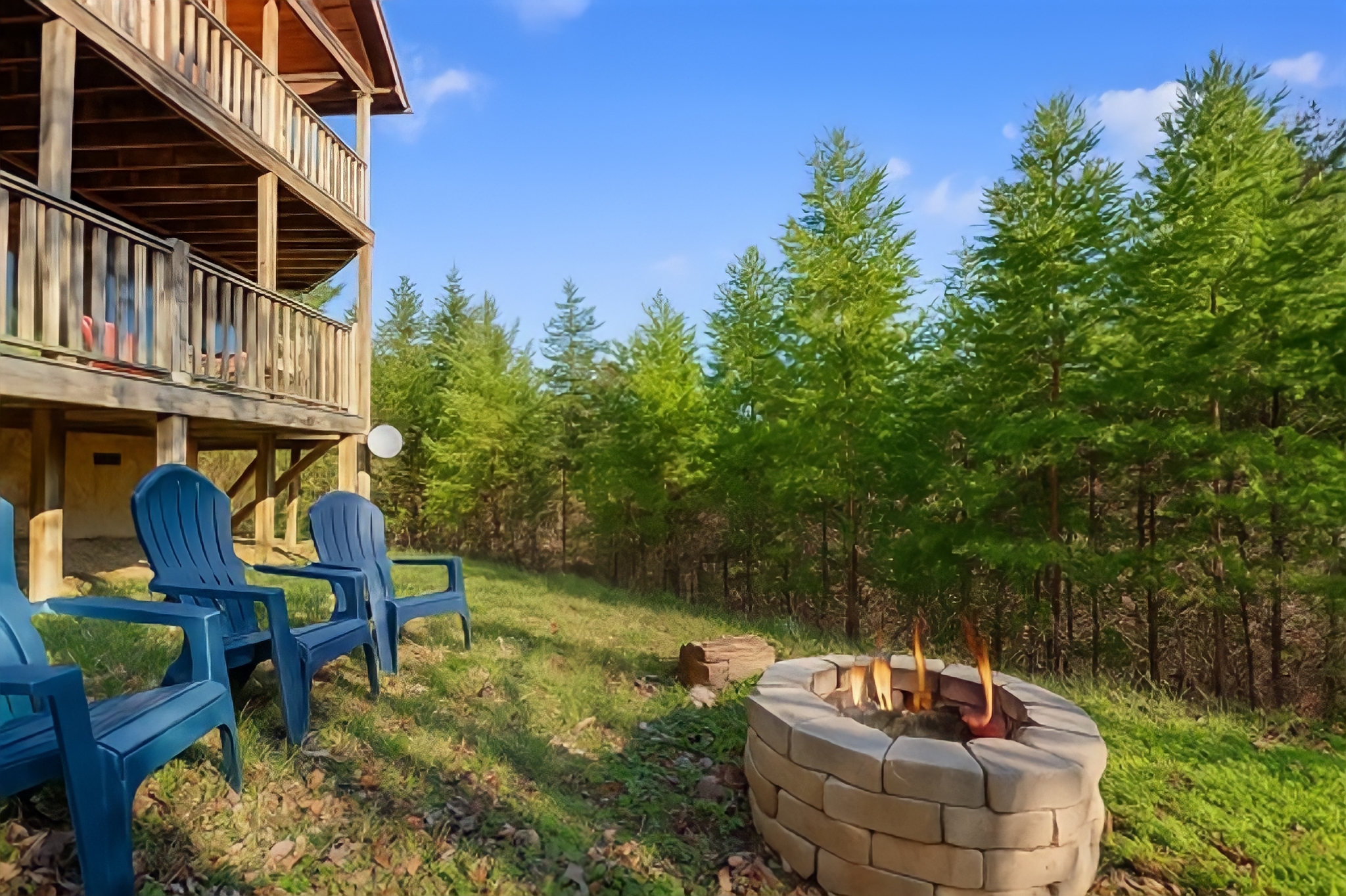 As twilight settles over the forest, gather around the crackling fire, roasting marshmallows and sharing stories under a blanket of stars.