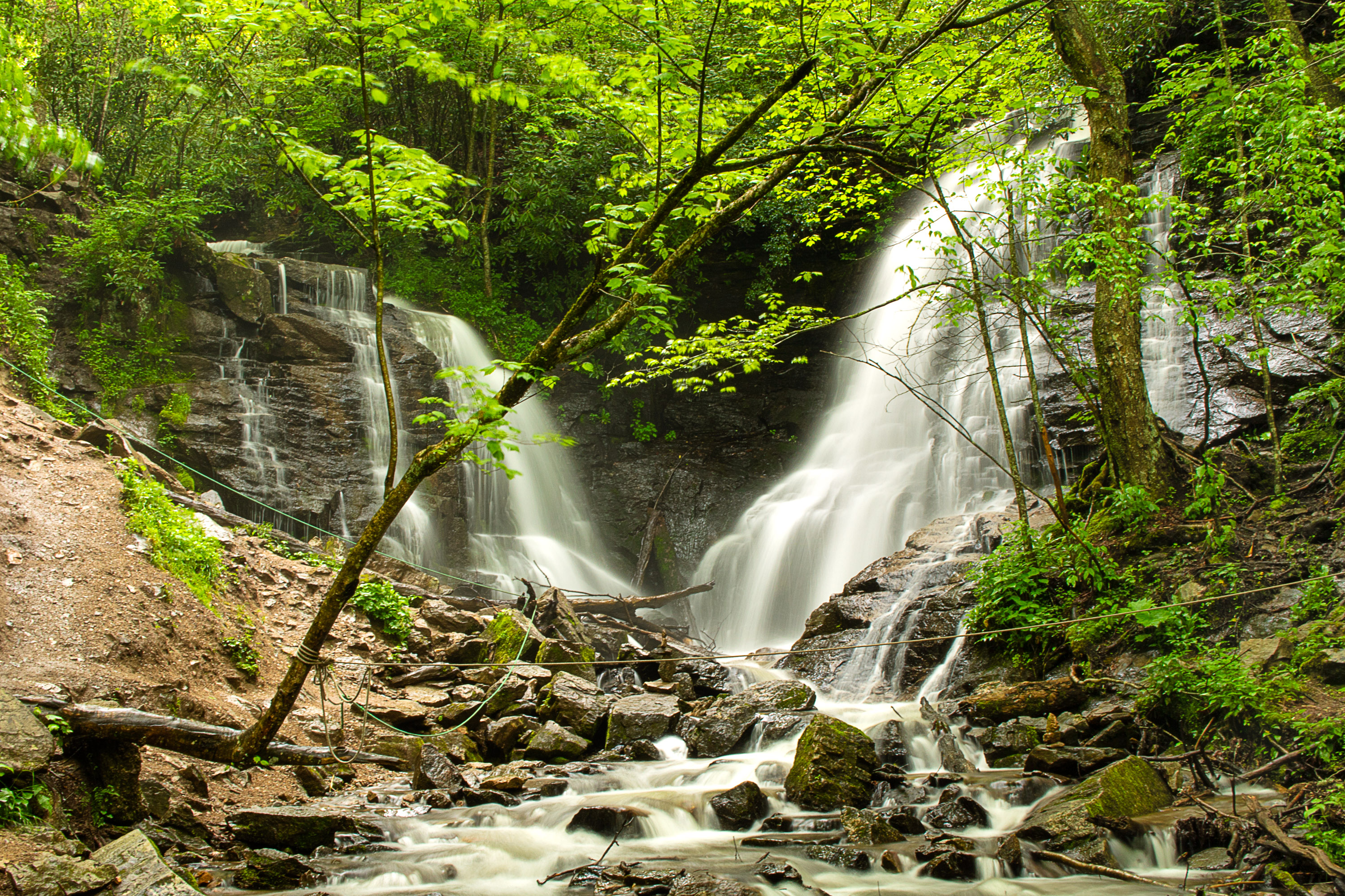 Be sure to visit Soco Falls in Cherokee!