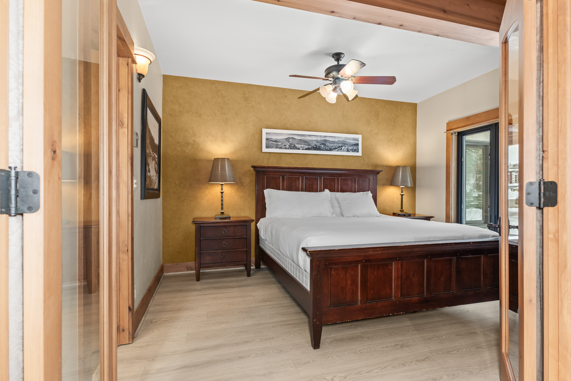 Bedroom 1 | King Bed & Ceiling Fan