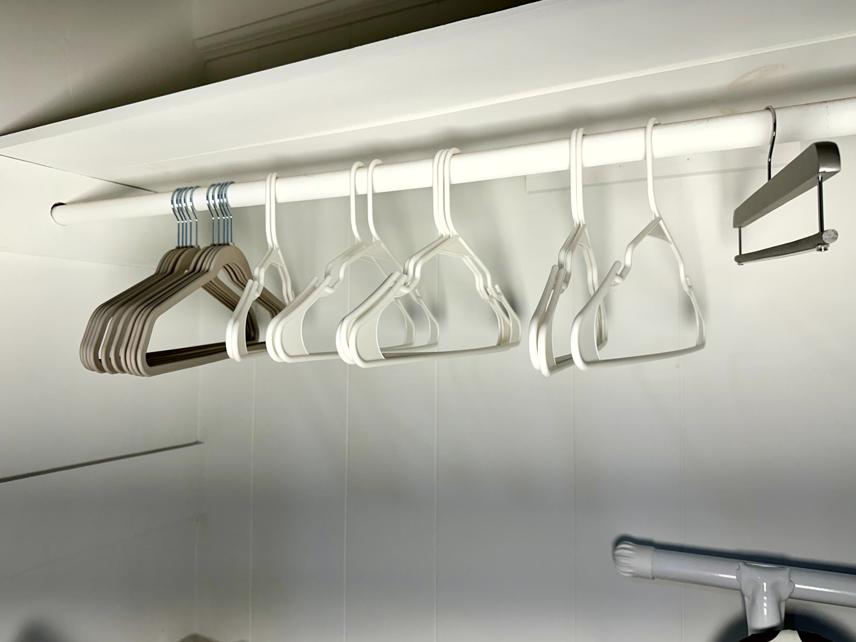 Plenty of closet hangers