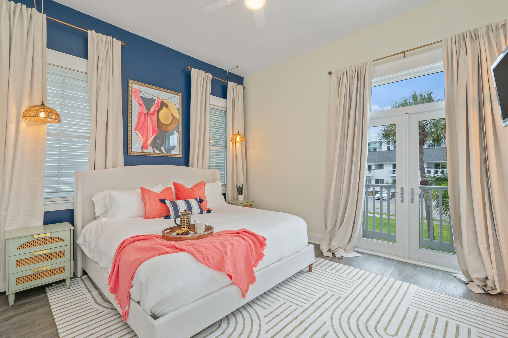 Primary bedroom is the perfect retreat