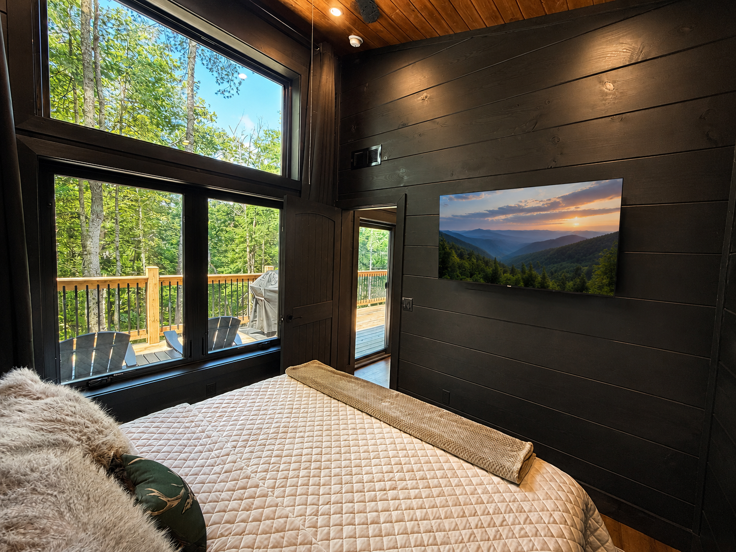King Size Bed with Smart TV