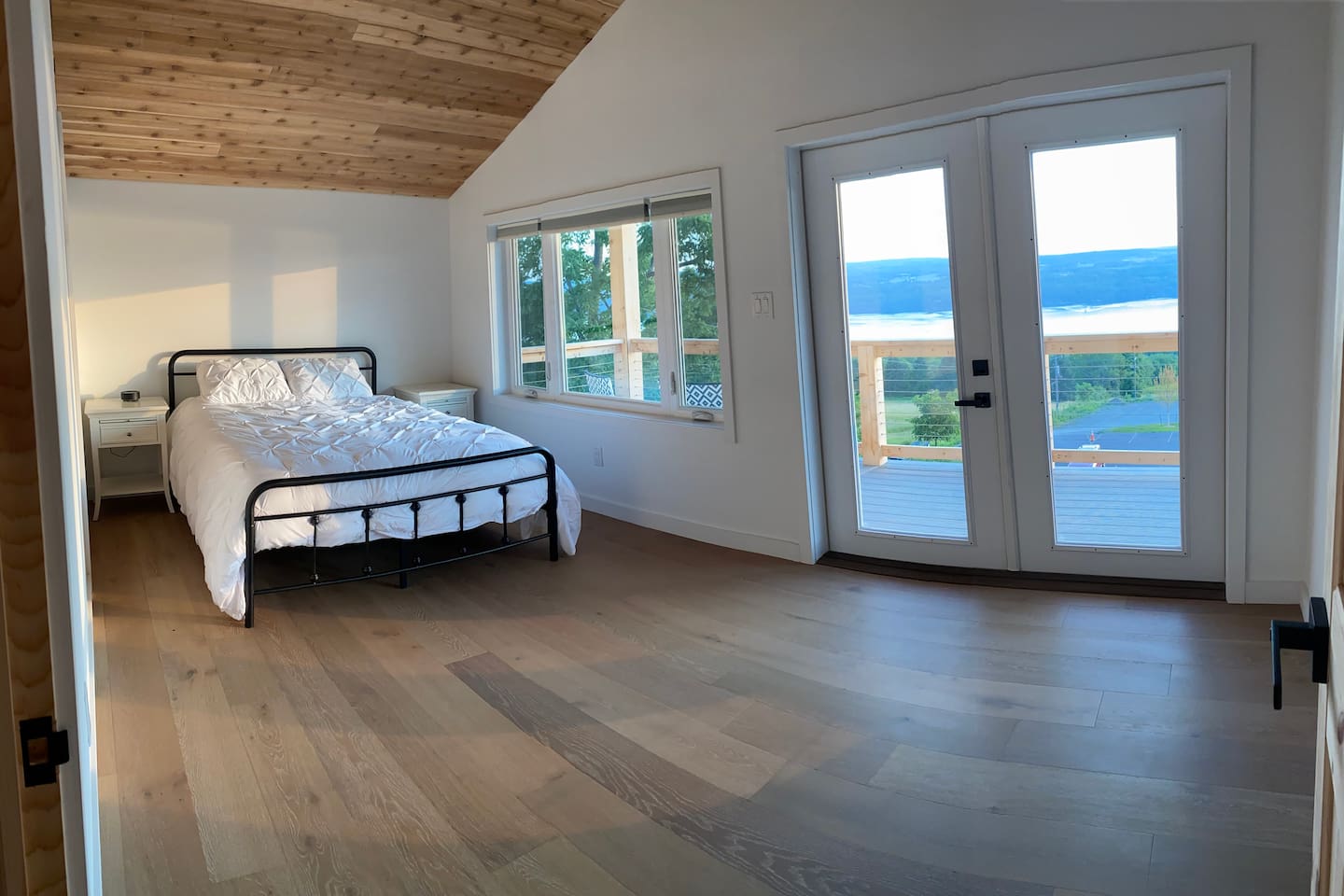 Second floor guest suite; French doors to private balcony