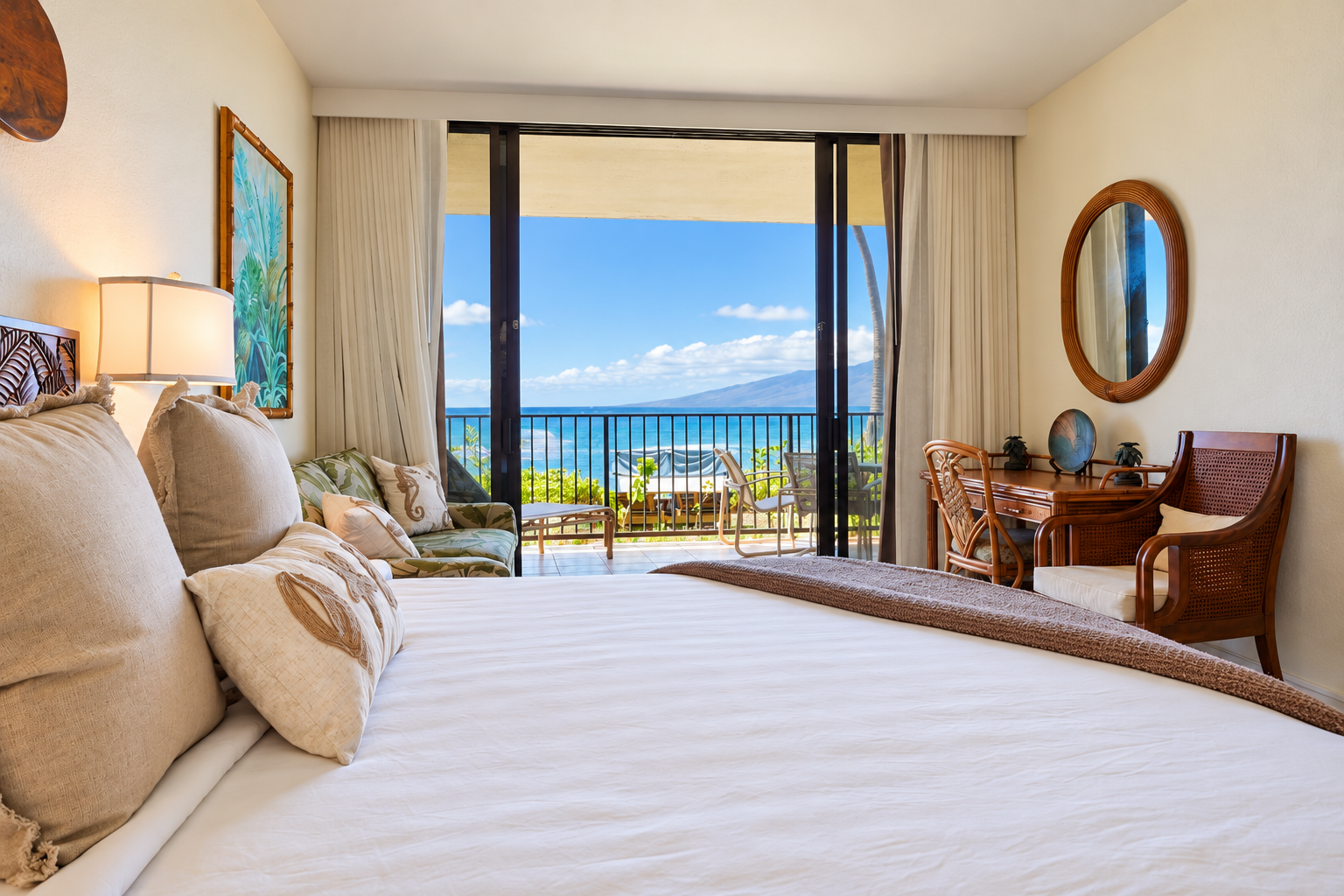 Oceanfront view from Kaanapali Shores Unit 102