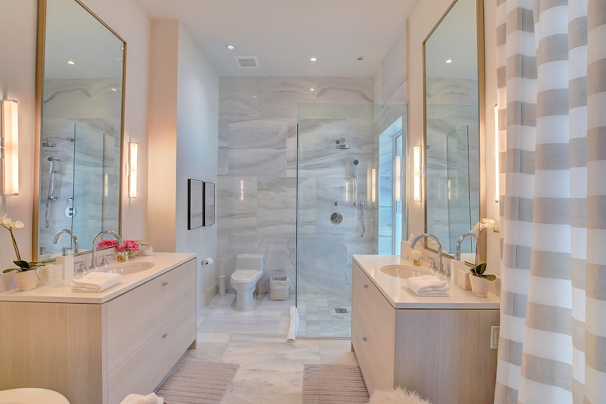 Shower with an ocean view