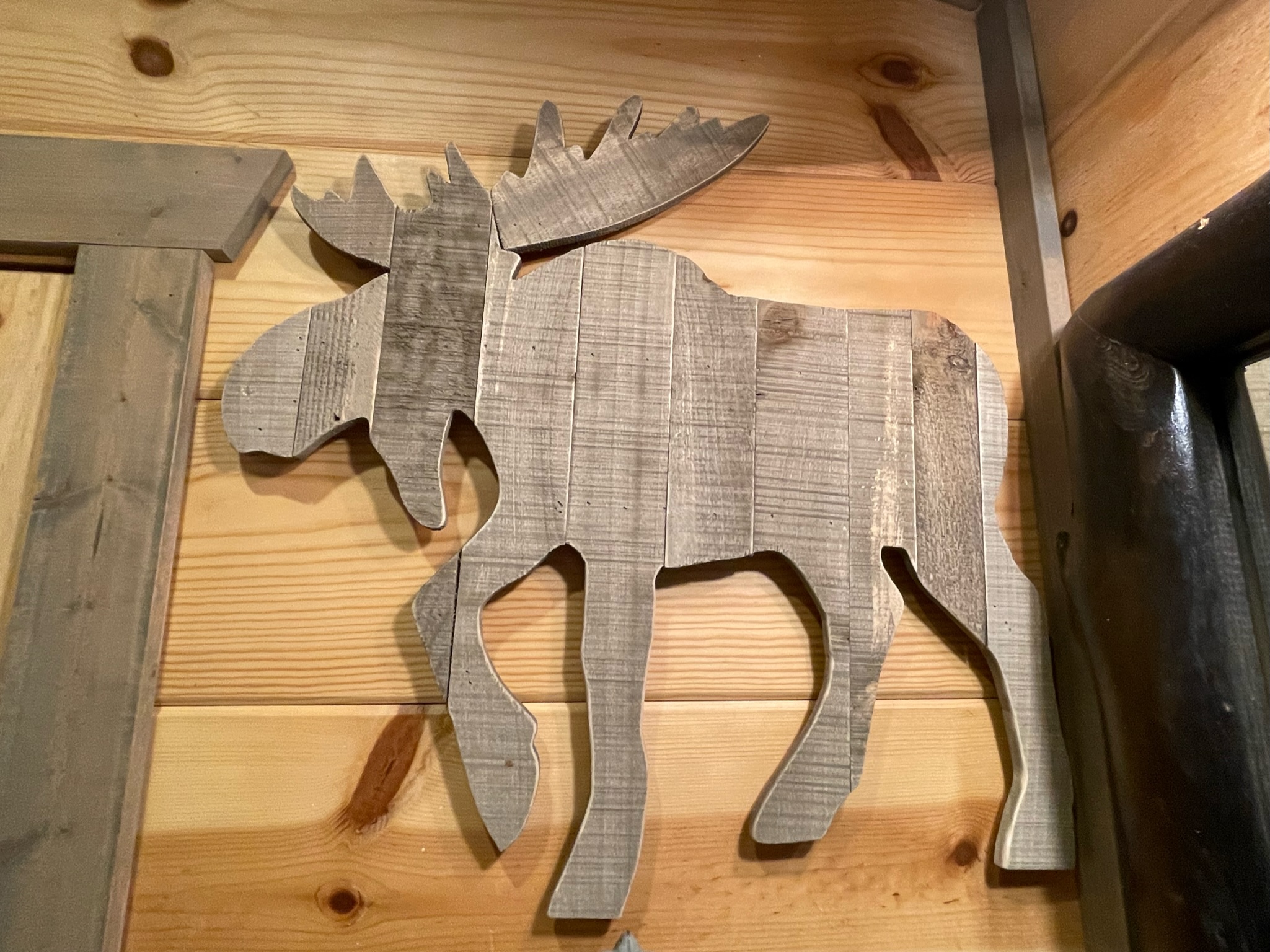 Alaskan Moose theme in the upstairs Master bedroom and bath.