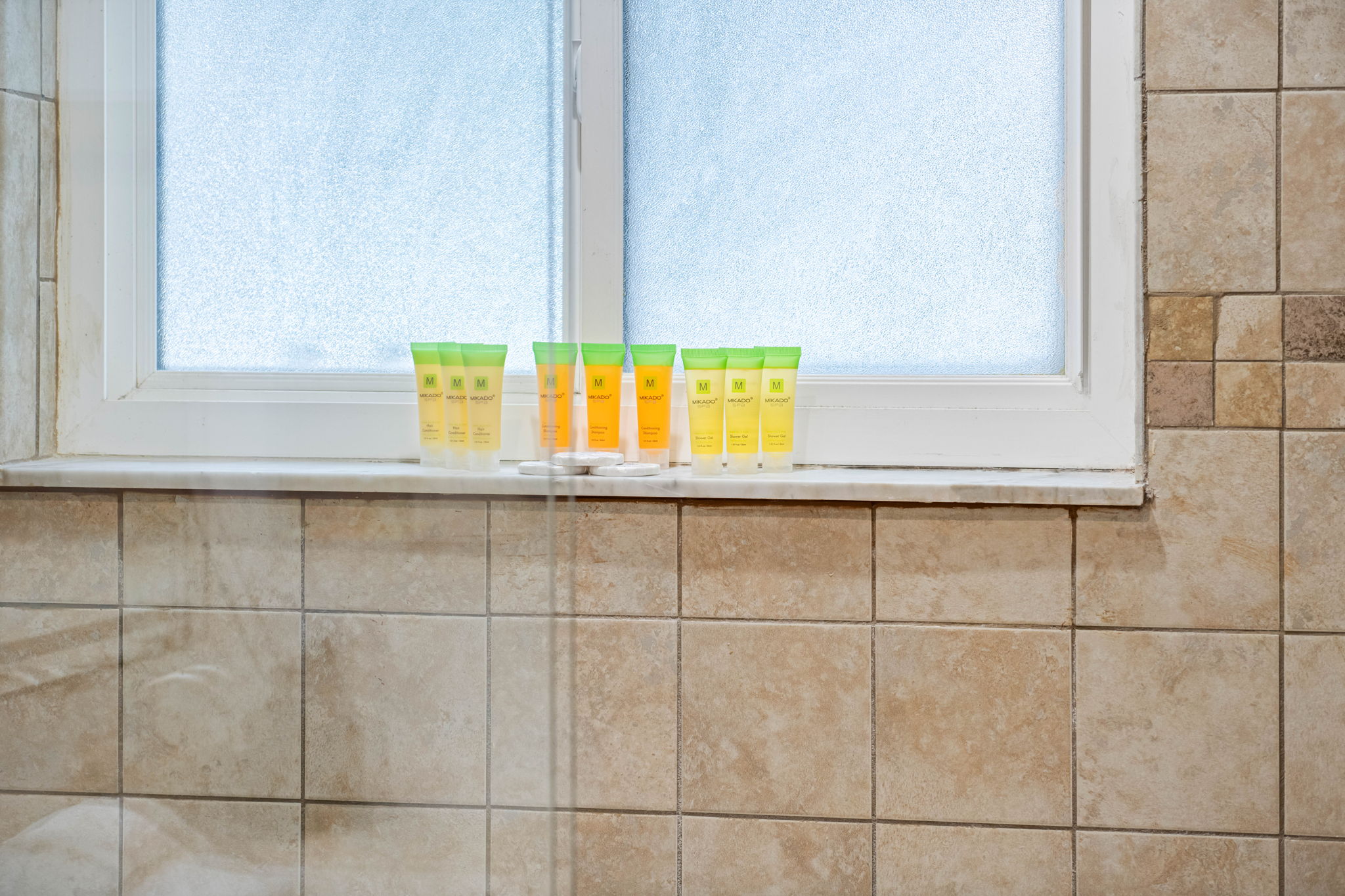 You'll find fresh towels, soap, shampoo, and more—just pack your toothbrush!