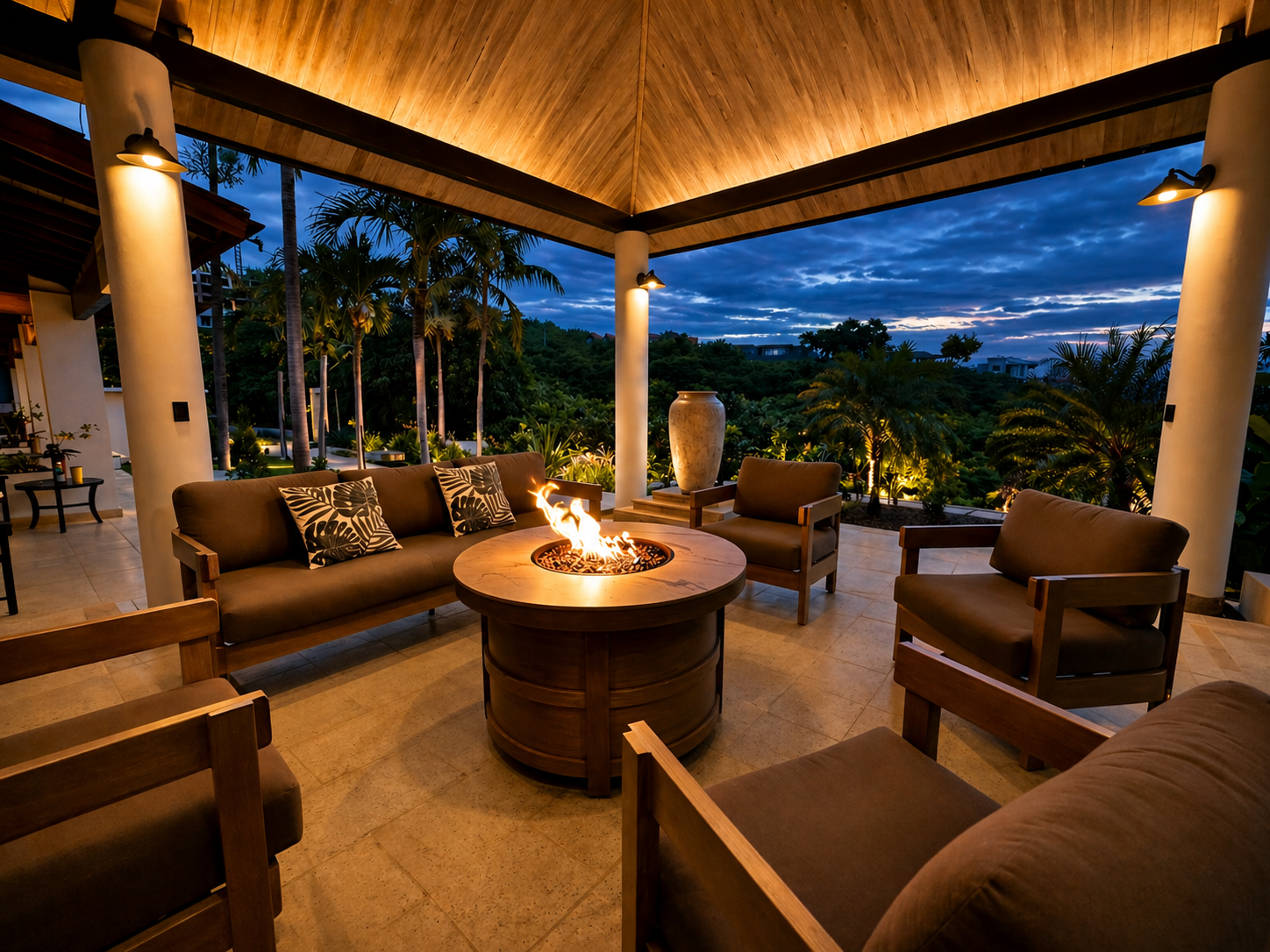 Outdoor Terrace firepit