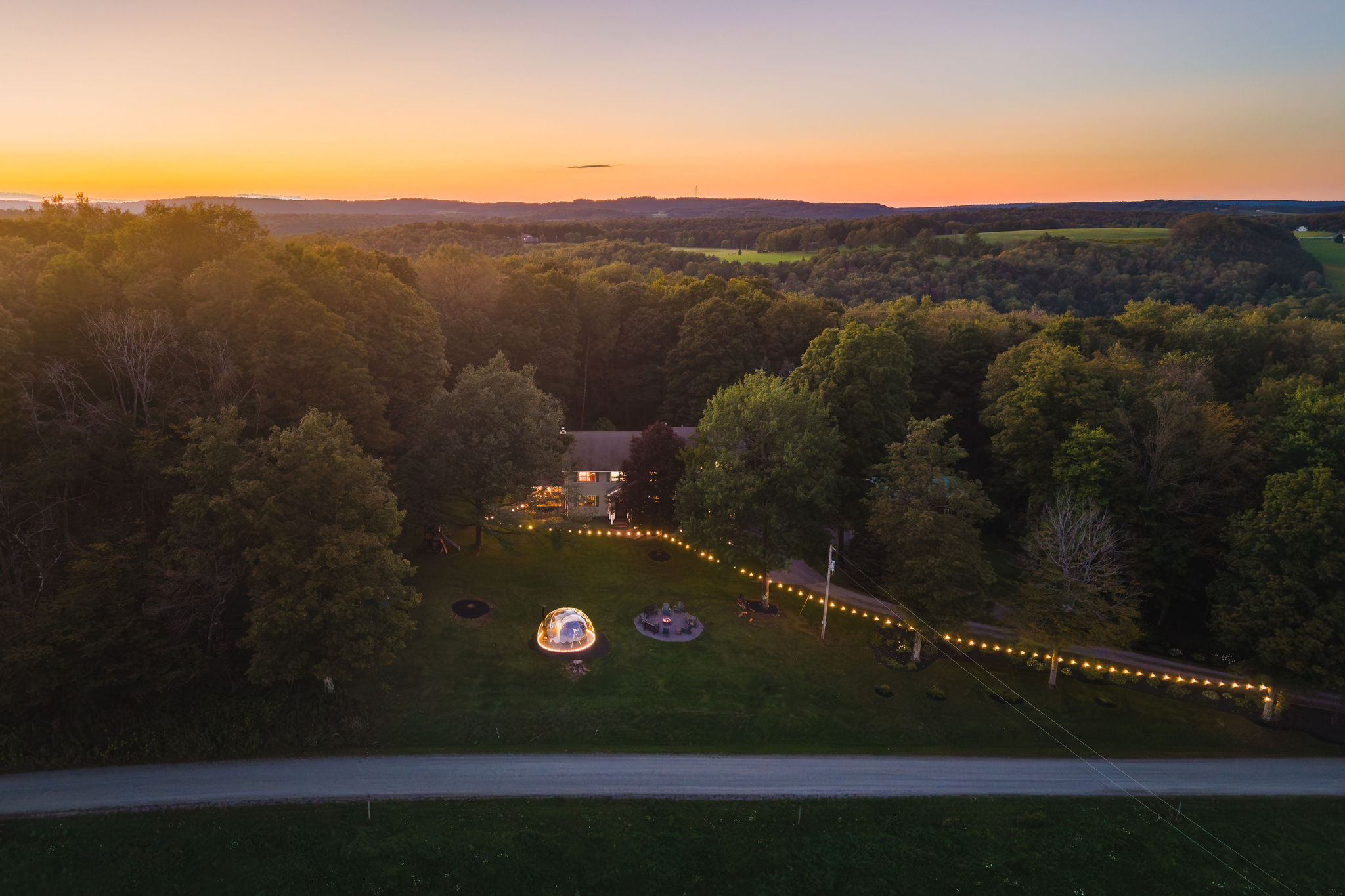 🌆 Twilight over the property. Cherry Springs State Park is 15 minutes away.