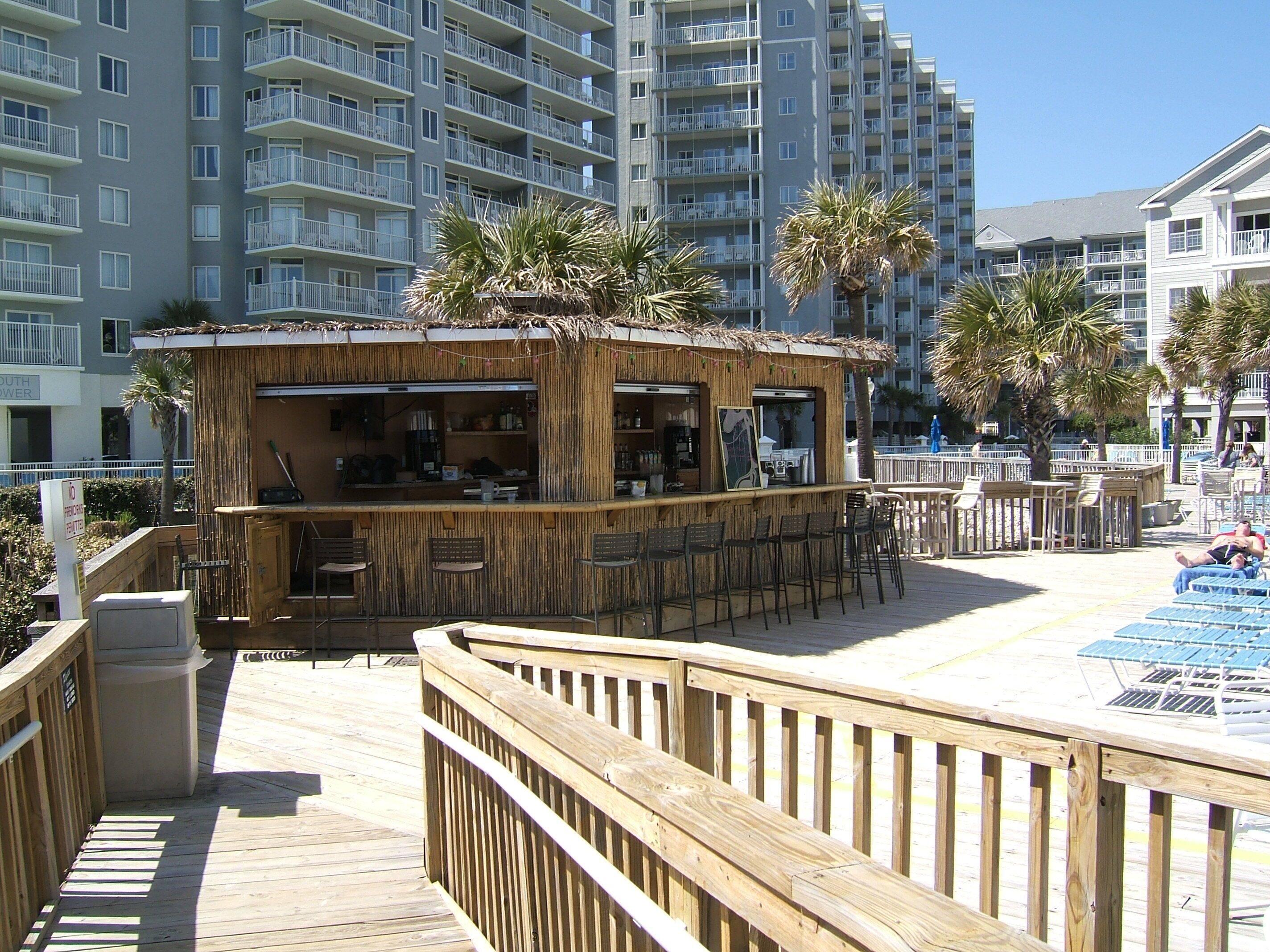 Tiki Bar by the Pool Deck