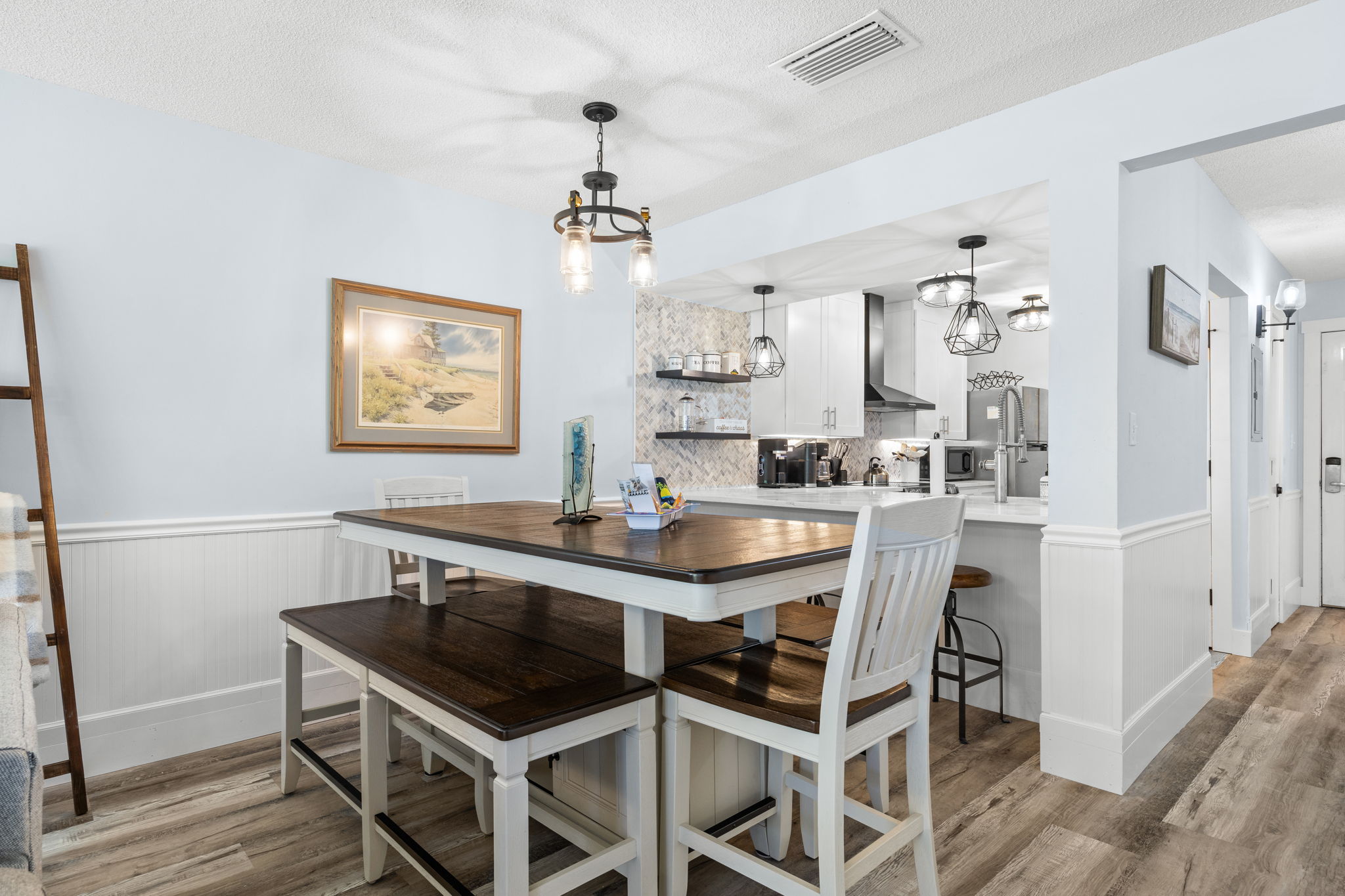 Seating for 6 at Pub Height Dining Table