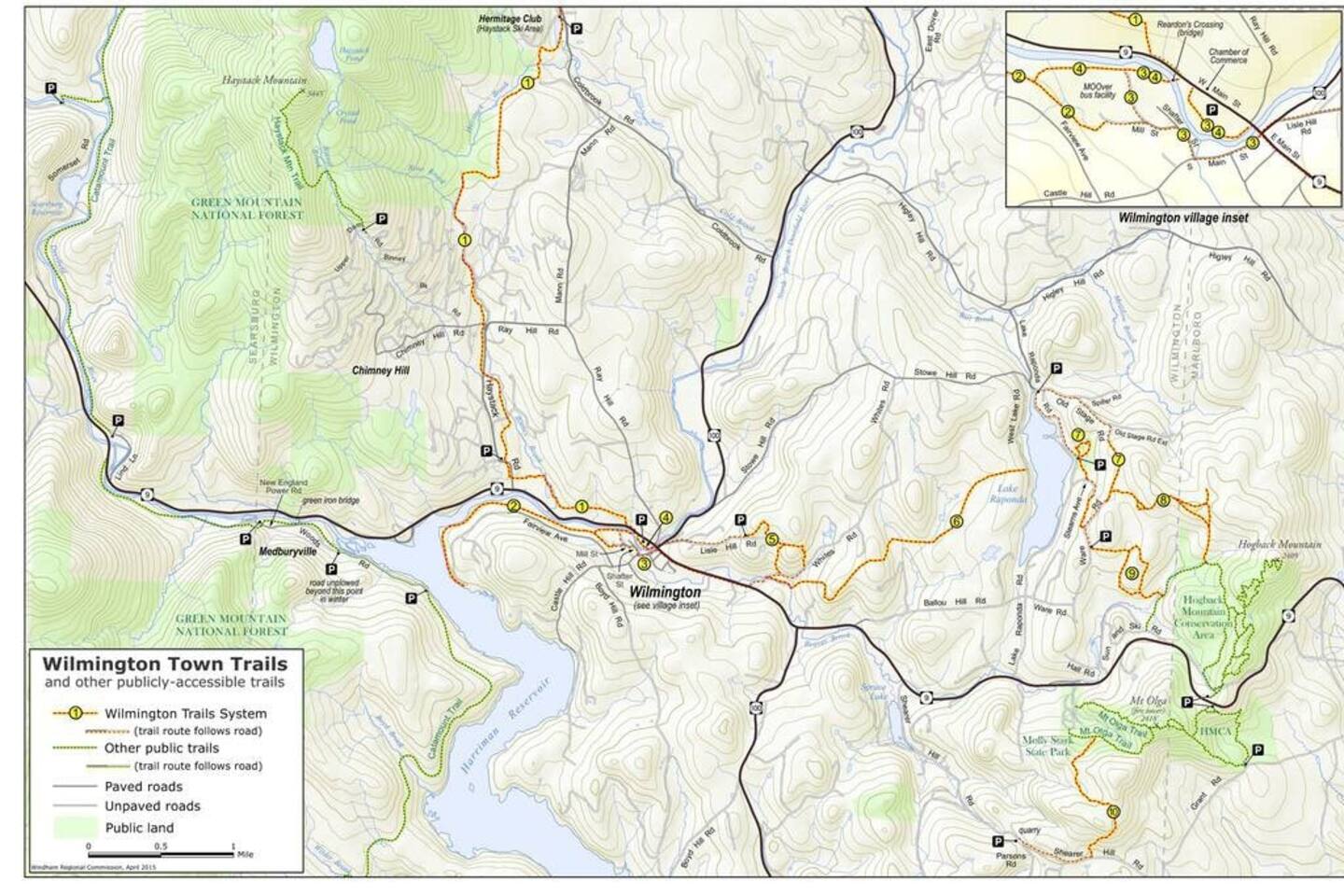 No need to travel far for an outdoor adventure! The Wilmington Trails, a beautiful set of day hikes, can be accessed right down the street at Lake Raponda.