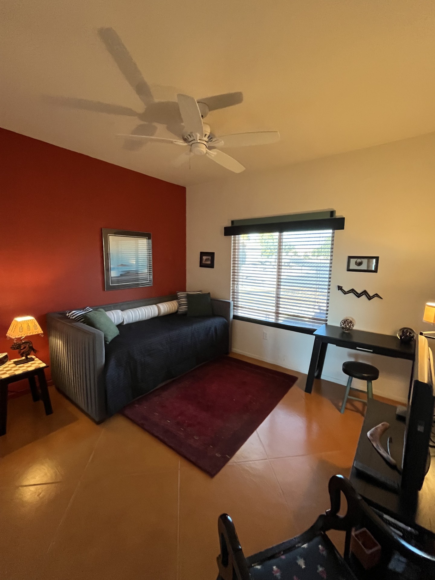 Guest bedroom offers a day bed, which is two twin beds