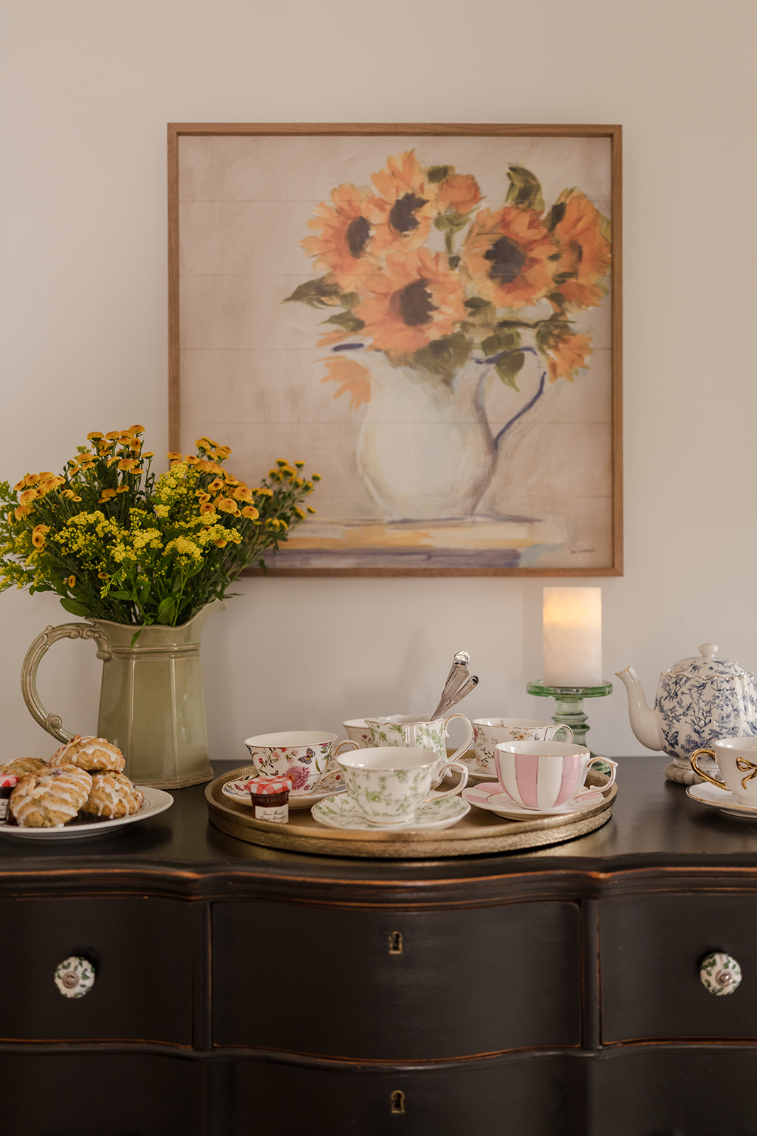 Sweet Treats and Tea on the Sun Deck off the Green Lady Suite