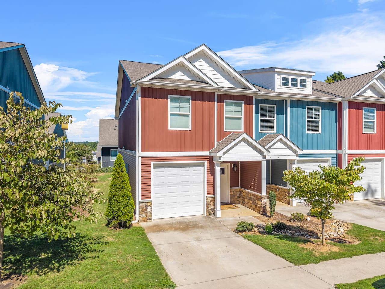 Easy parking with both a private garage and driveway for added convenience.