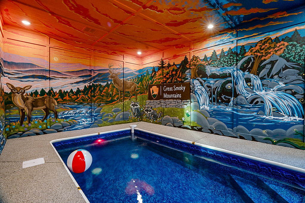 The WOW effect of this custom mural will blow you away in person!