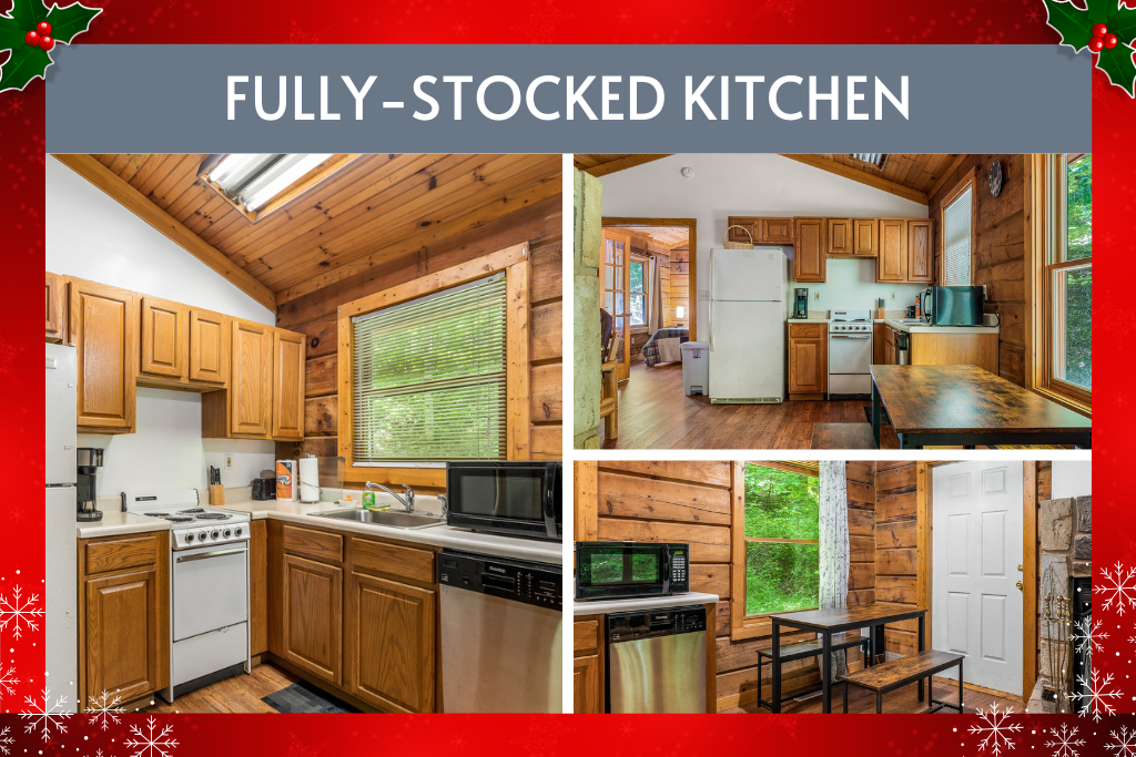 Whip up anything from pancakes to pasta in the fully stocked kitchen