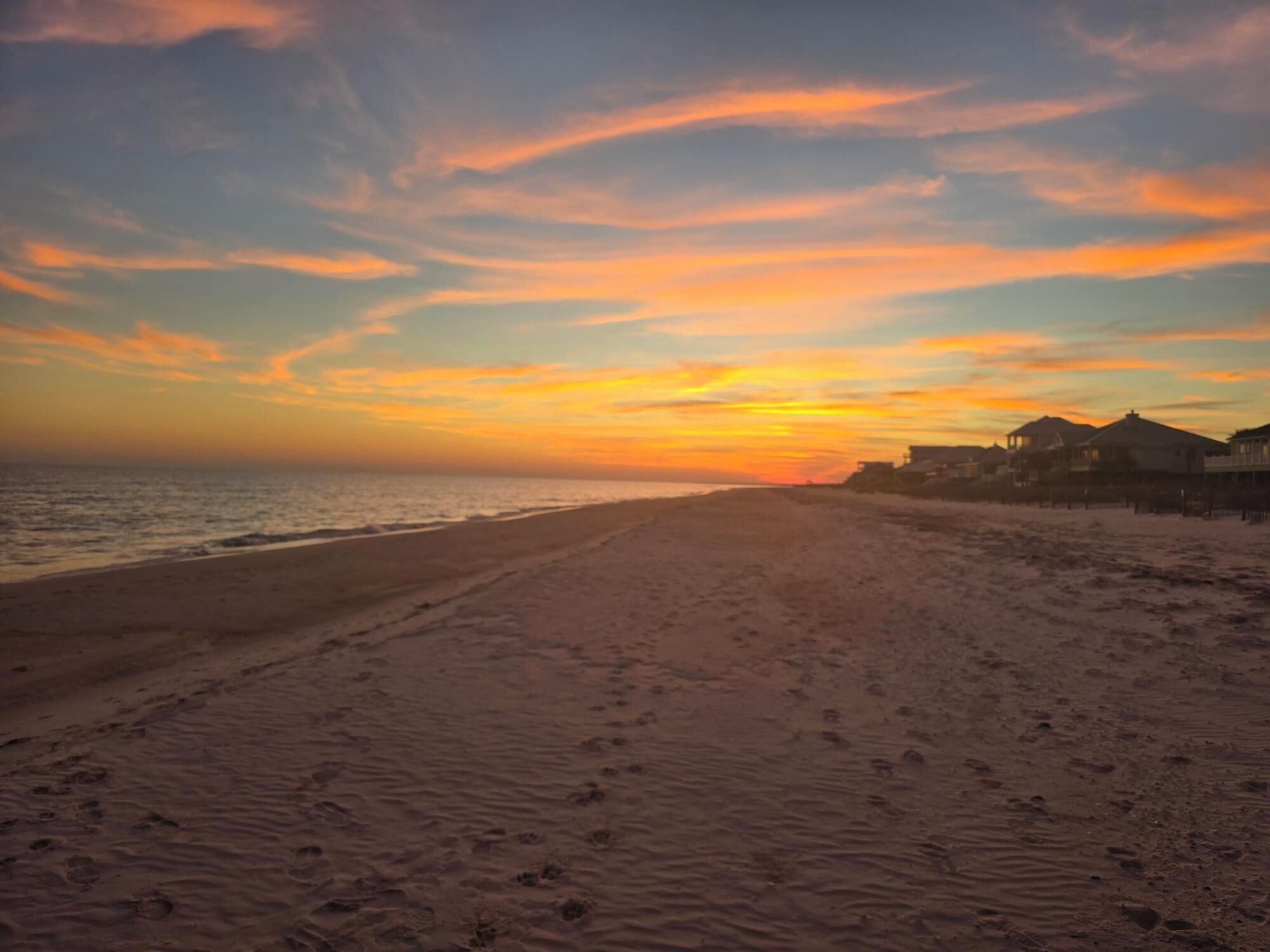 Sunset on SGI Beach, 2 blocks away