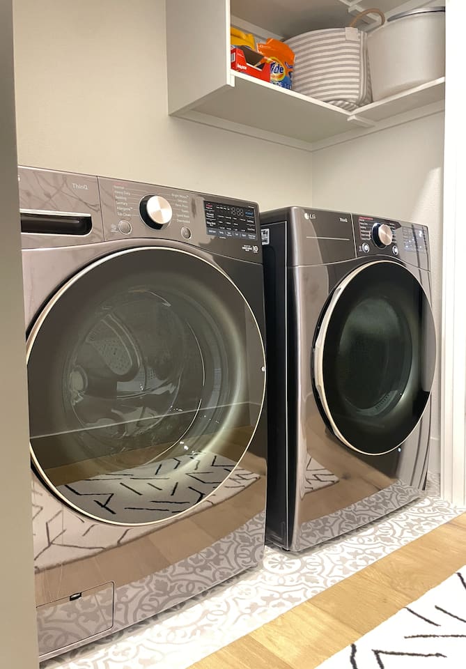 Laundry area on the main floor.