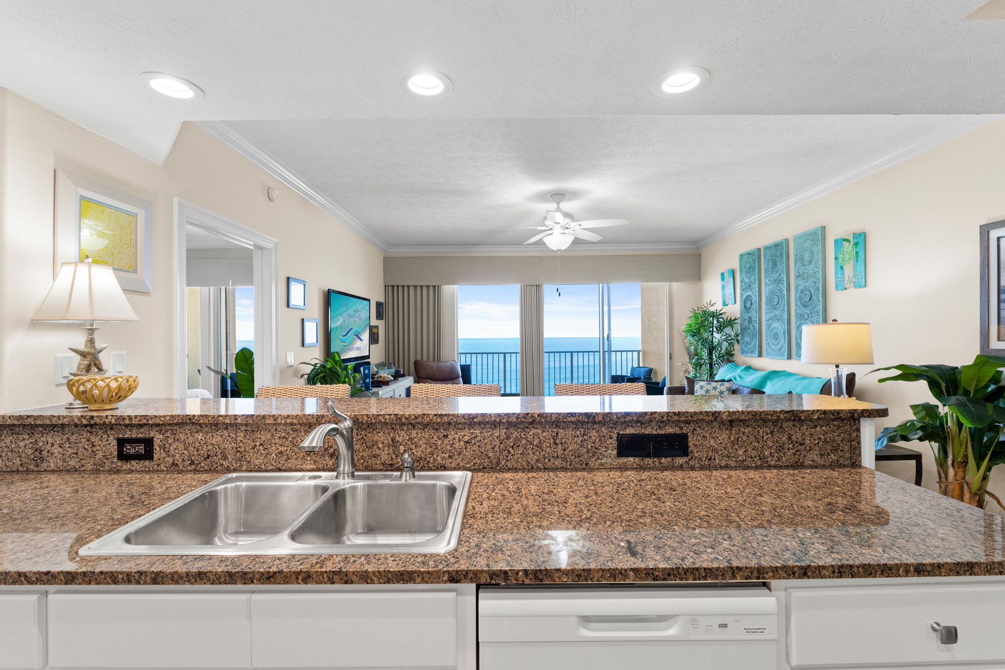 Kitchen and Bar Area