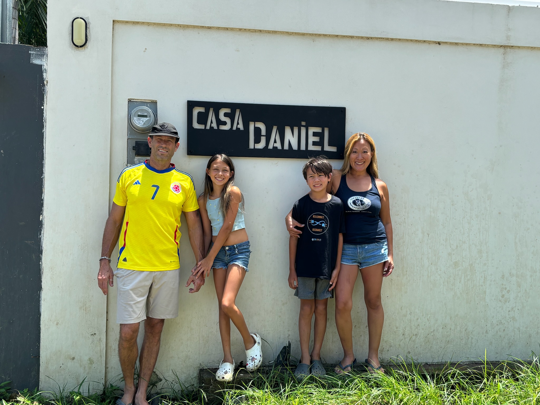 Keep an eye out for the Casa Daniel sign on the wall next to the long black gate