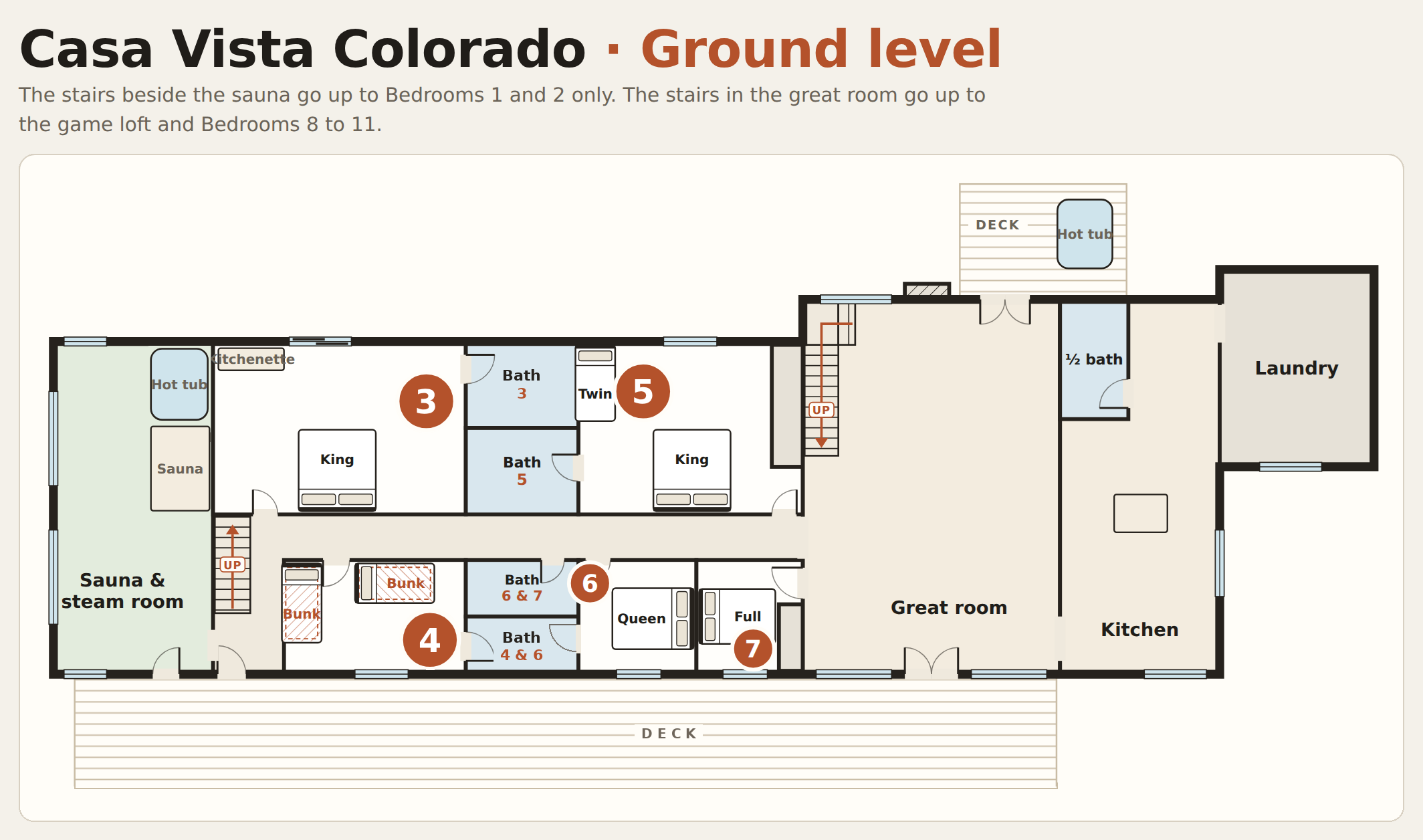Ground level floor plan
