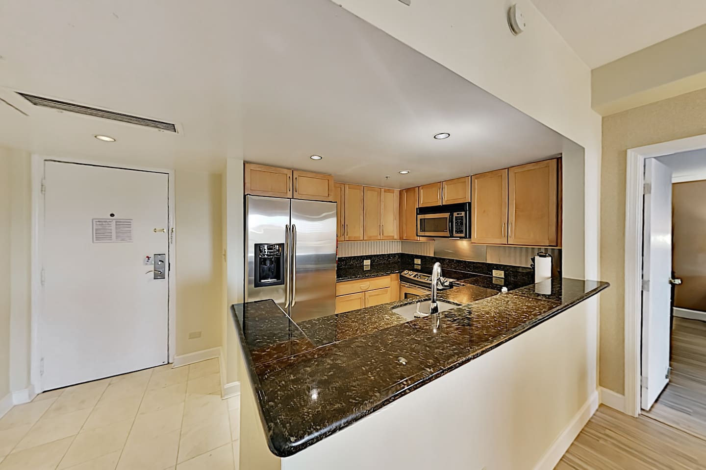 Updated appliances and granite counter tops