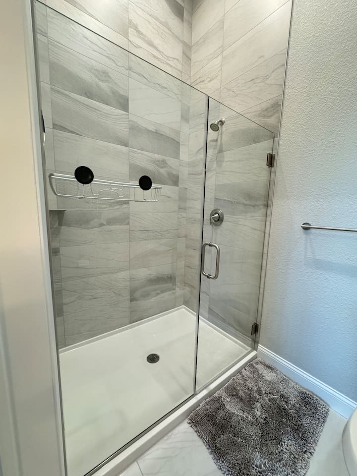 Master walk-in shower