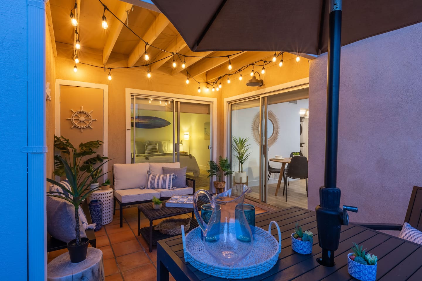 Take in the evening breeze on the over-sized lanai.