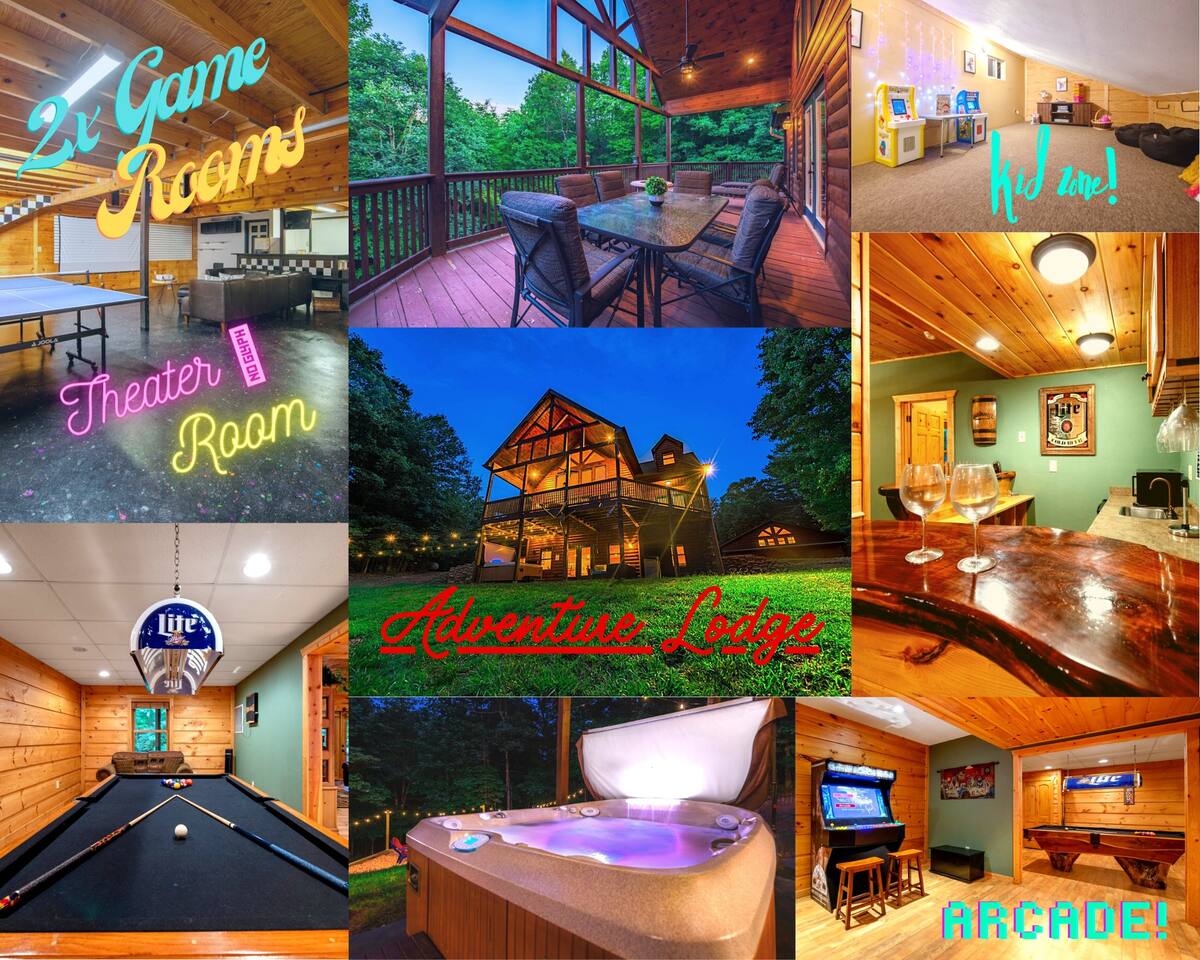 a few of the many things to do at Adventure Lodge!
