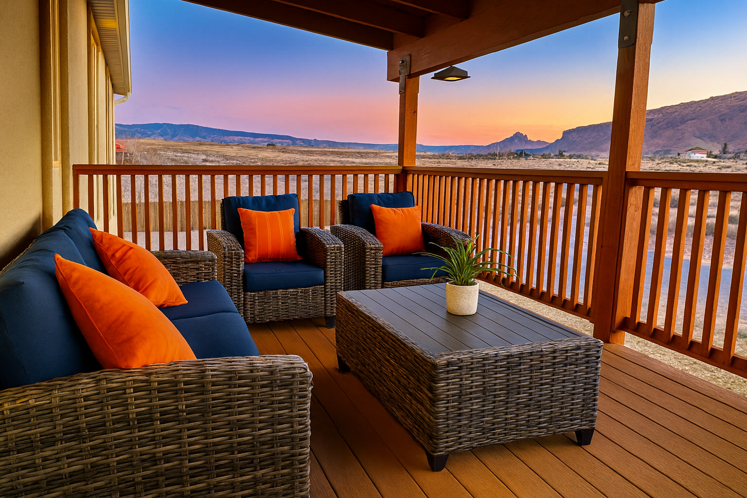 Covered Deck Seating