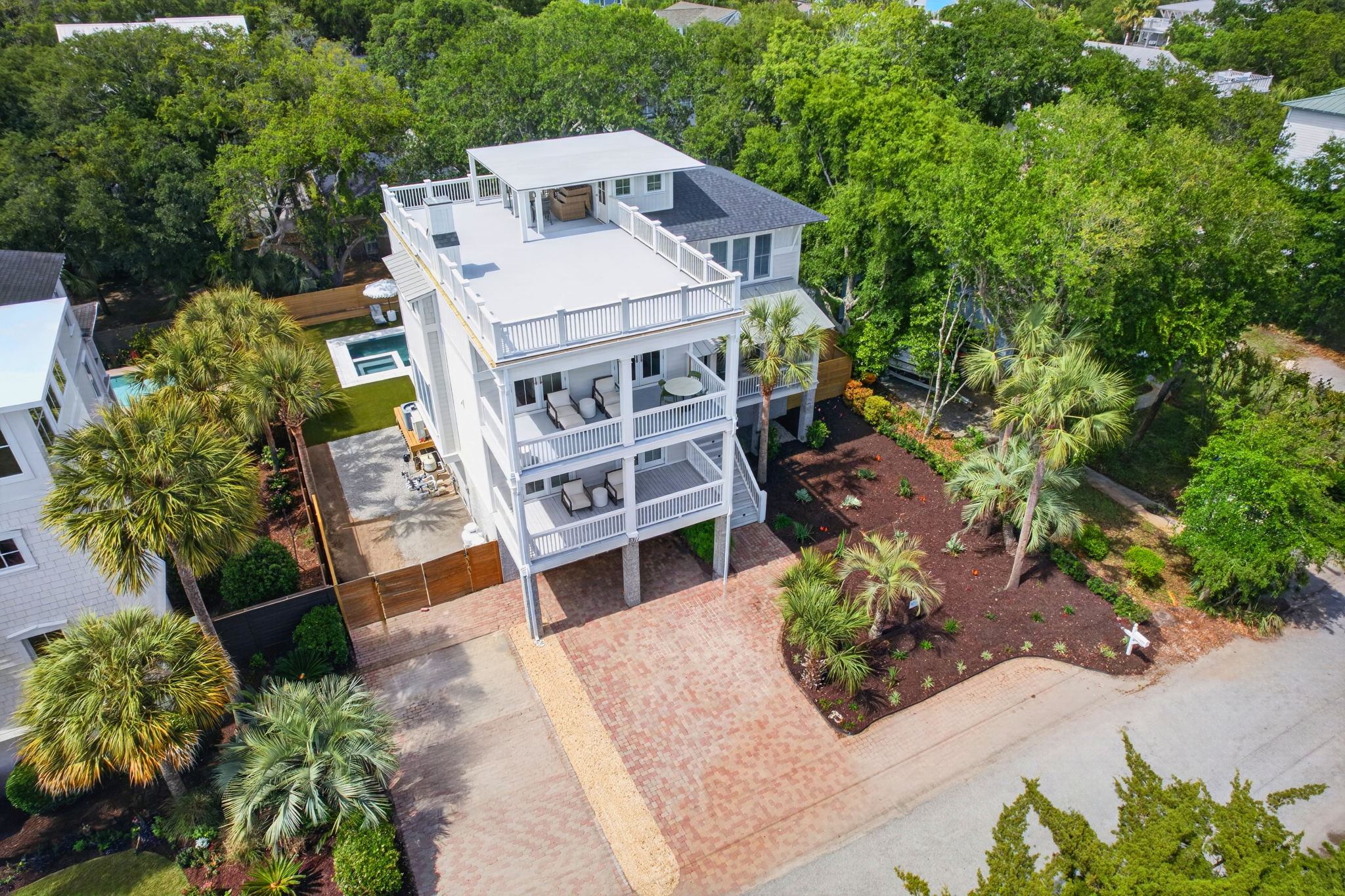 Aerial View | Sun Kissed by the Sea | 3007 Cameron Blvd | Isle of Palms, SC | IOP Escapes
