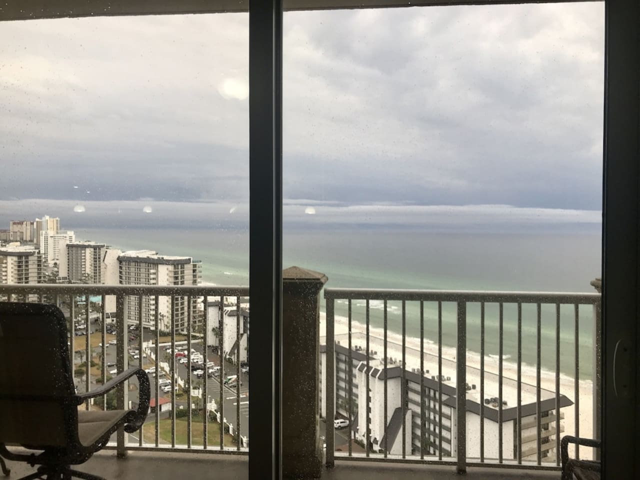 Livingroom view on a cloudy day