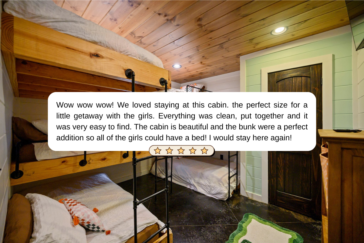 Check out what our guests say! The bunk room is ideal for group stays—cozy, clean, and spacious enough for everyone to enjoy!