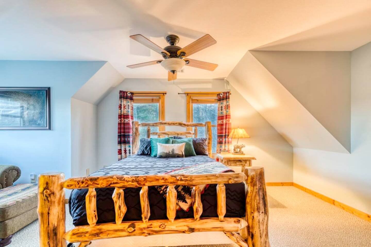 Take another look at the upstairs bedroom from a different angle.