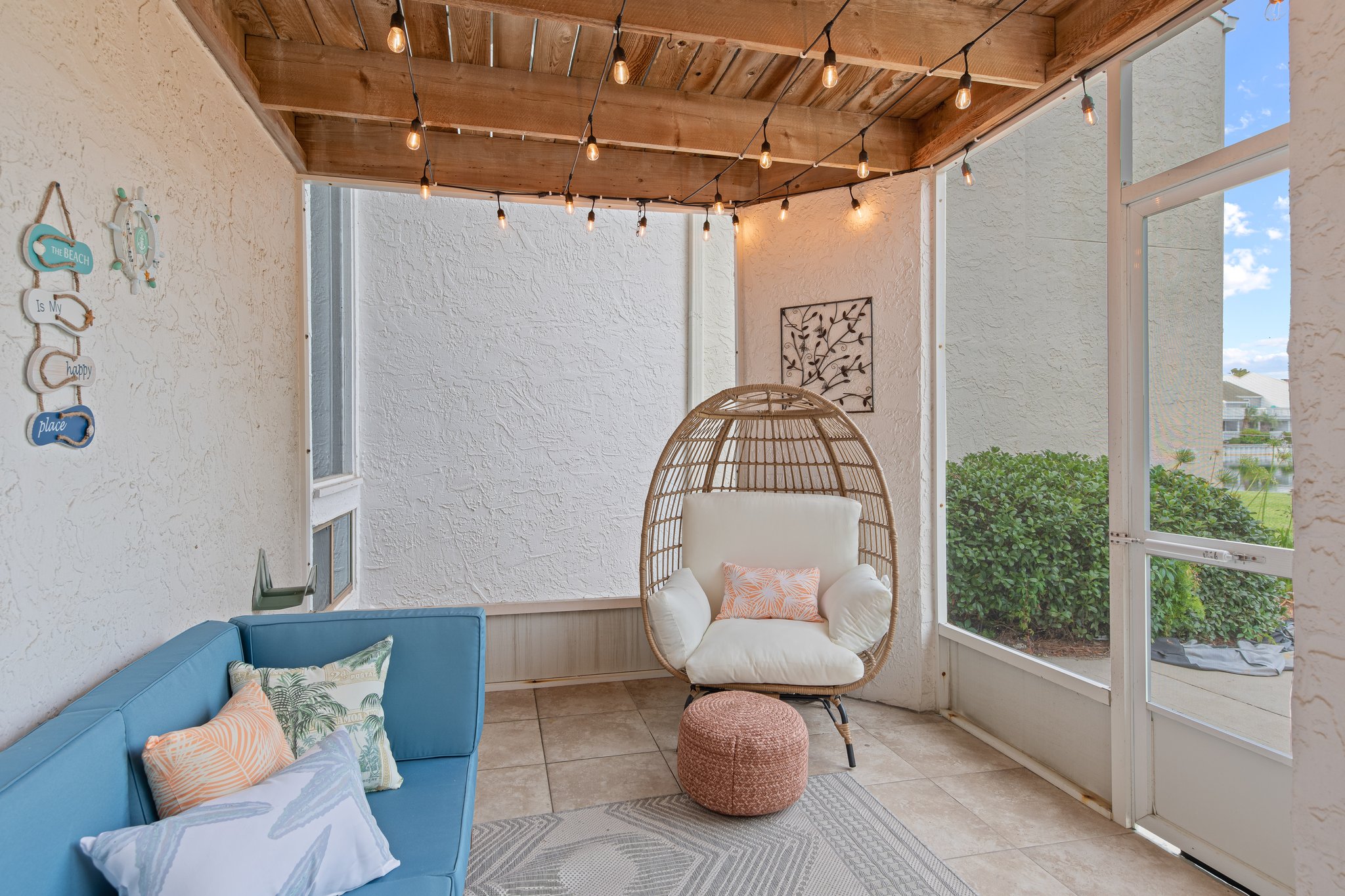 Enjoy the comfort of hanging out in our screened-in porch