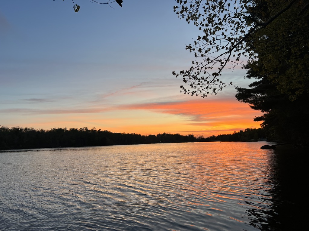 Sunset from the lake