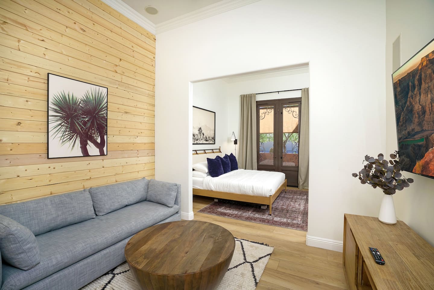 Hotel-like accommodations, this bedroom has it's own living room and en-suite bathroom!