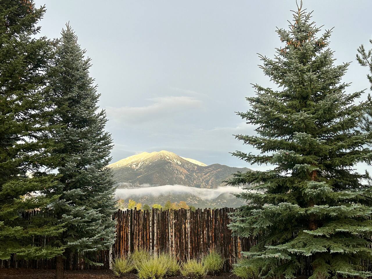 Leaf peeping in the fall and early snowfalls