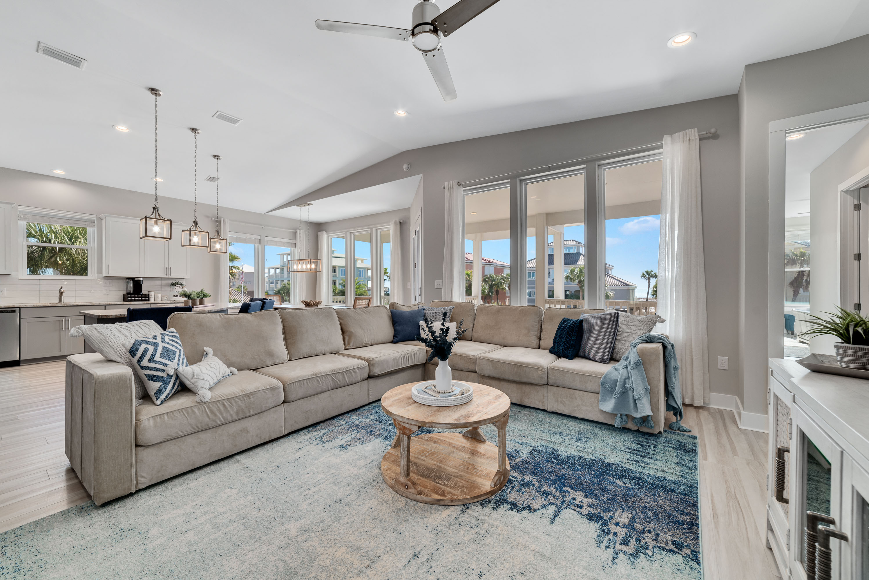 Unwind and connect with loved ones in our spacious living room, creating cherished memories that last a lifetime.